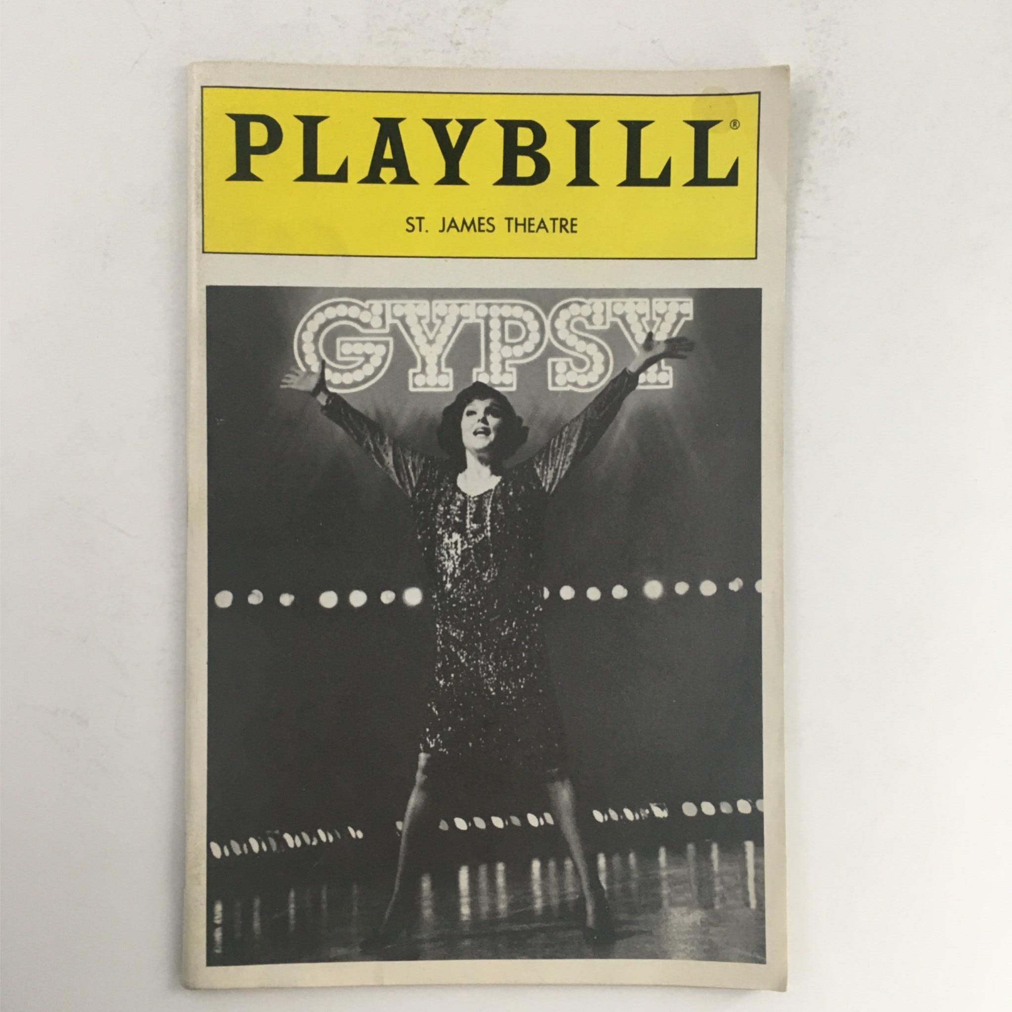 1990 Playbill Gypsy by Tyne Daly, Arthur Laurents at St. James Theatre