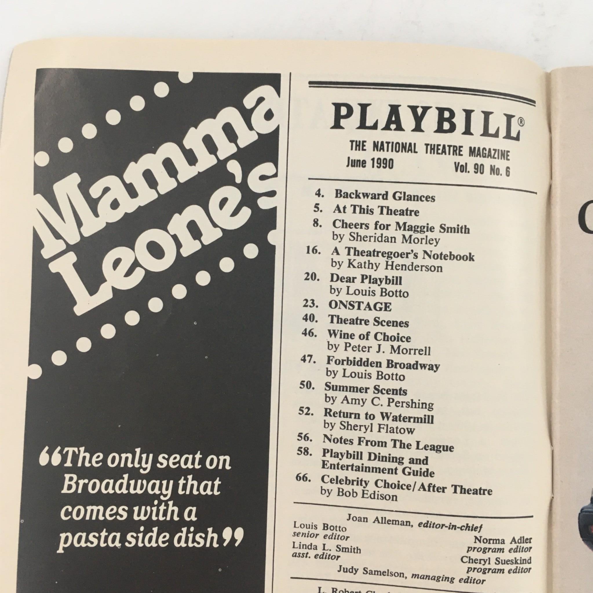 1990 Playbill Gypsy by Tyne Daly, Arthur Laurents at St. James Theatre