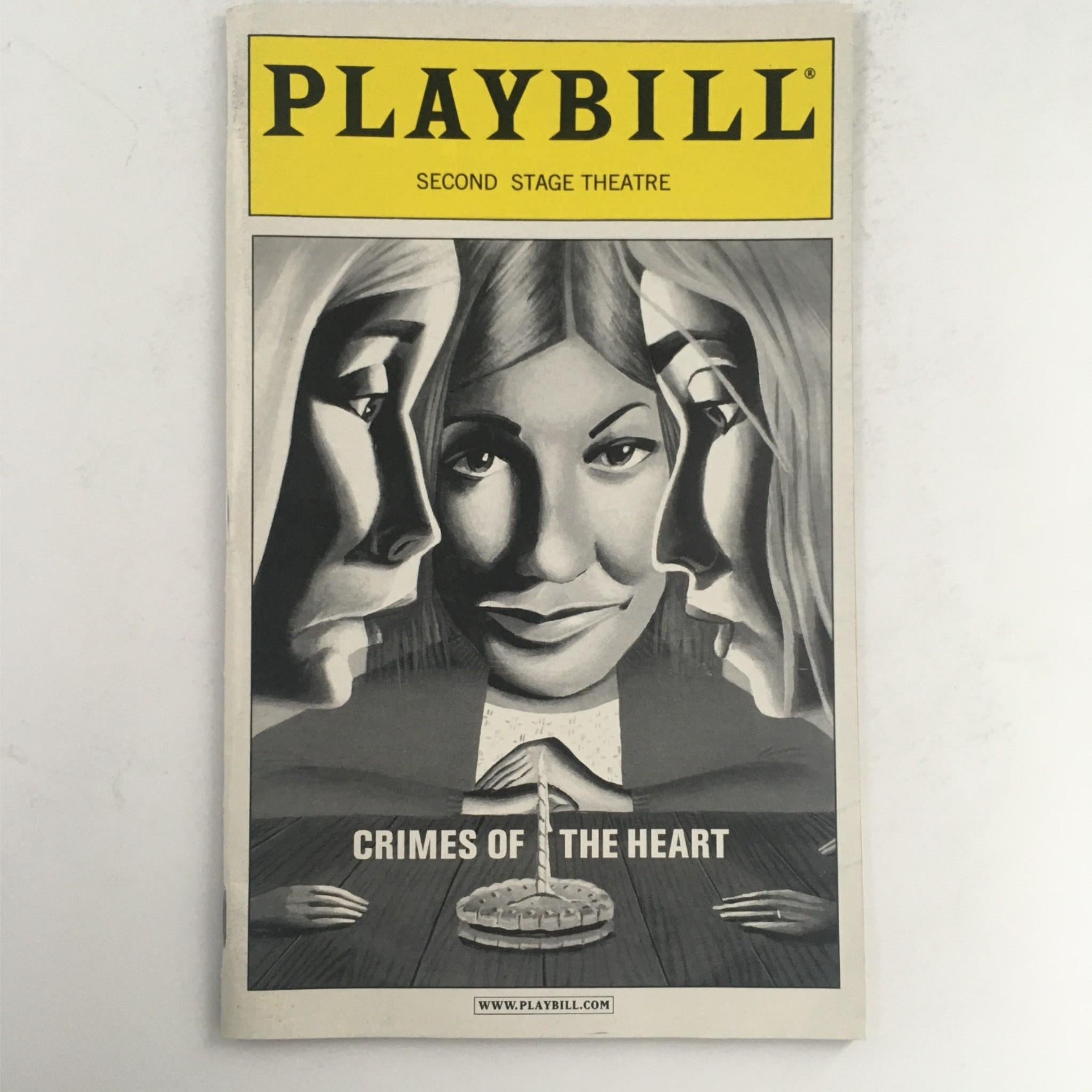 2001 Playbill Crimes of the Heart by Beth Henley, Garry Hynes at Second Stage