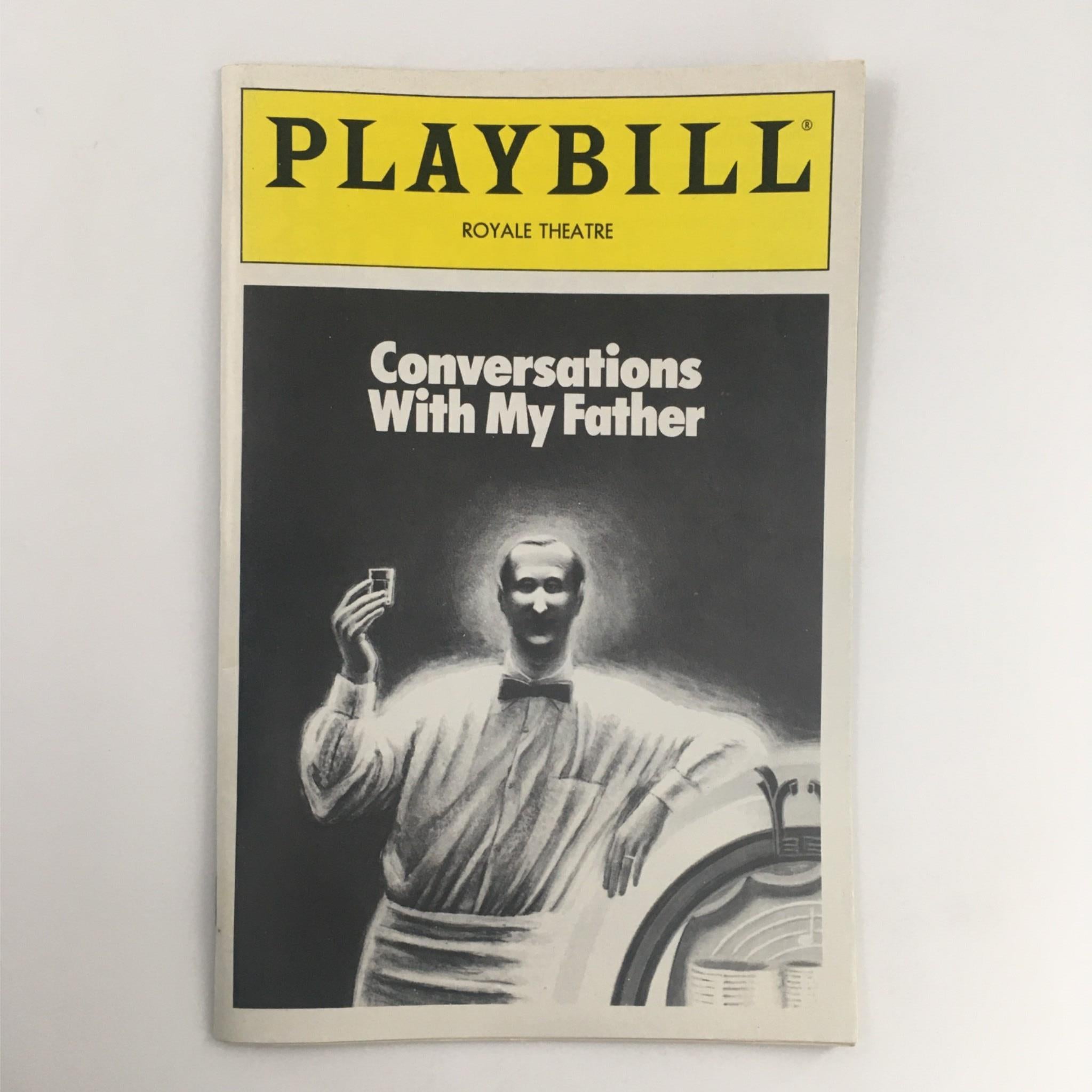 1992 Playbill Conversations with My Father by Herb Gardner at Royale Theatre