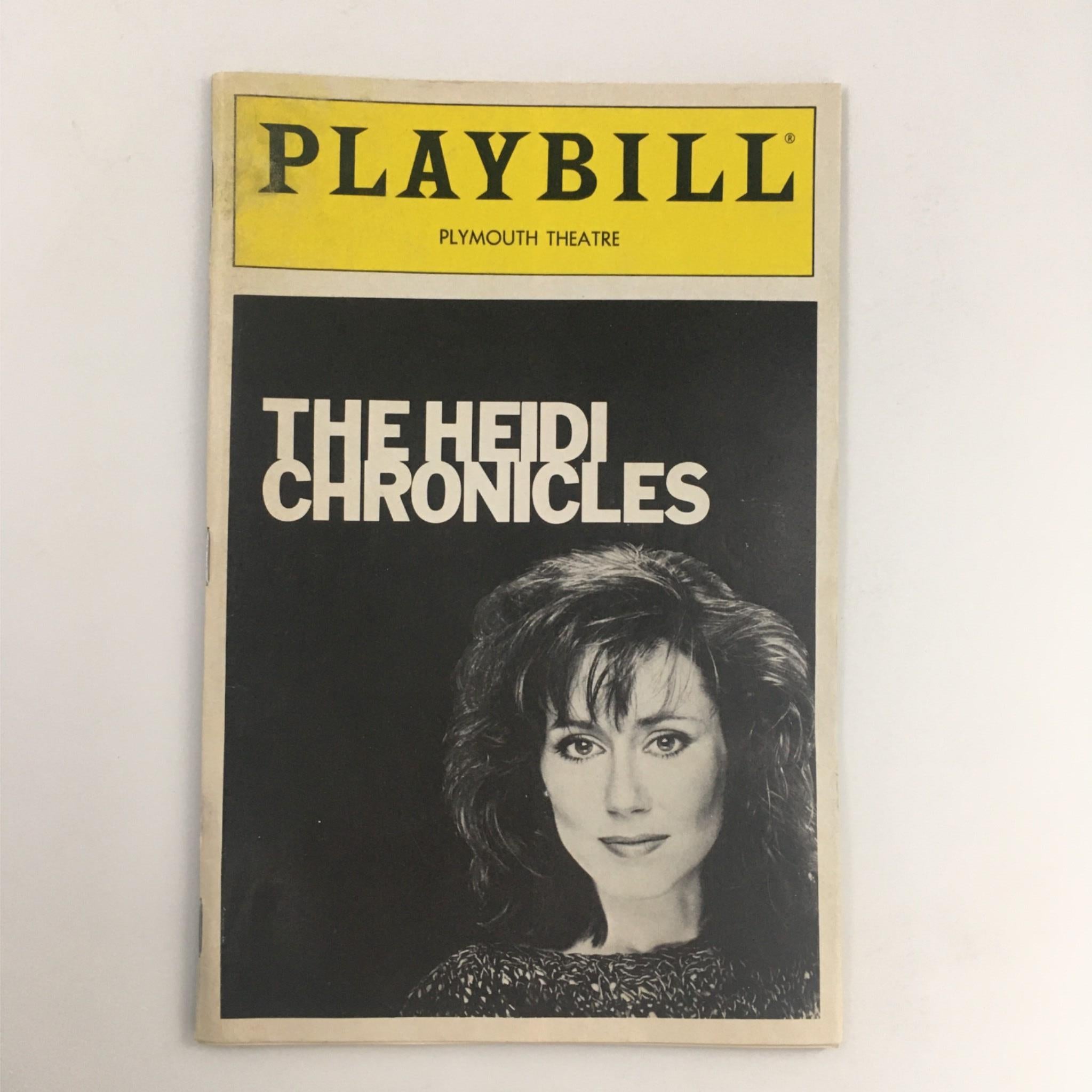 1990 Playbill The Heidi Chronicles by Wendy Wasserstein at Plymouth Theatre