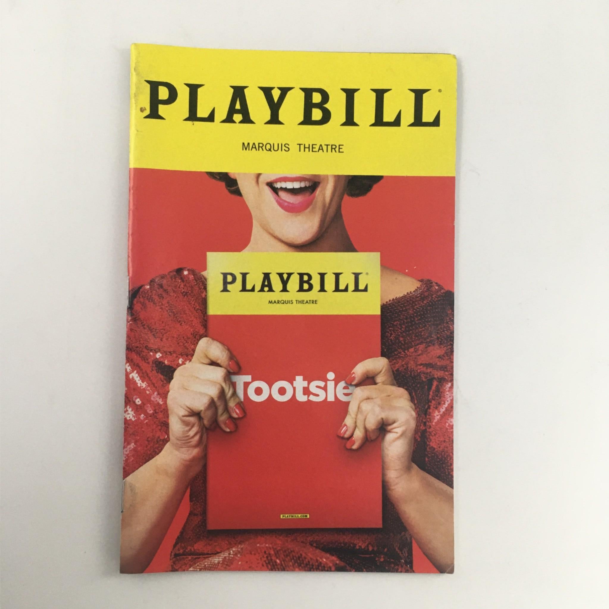 2019 Playbill Tootsie by David Yazbek, Scott Ellis at Marquis Theatre VG