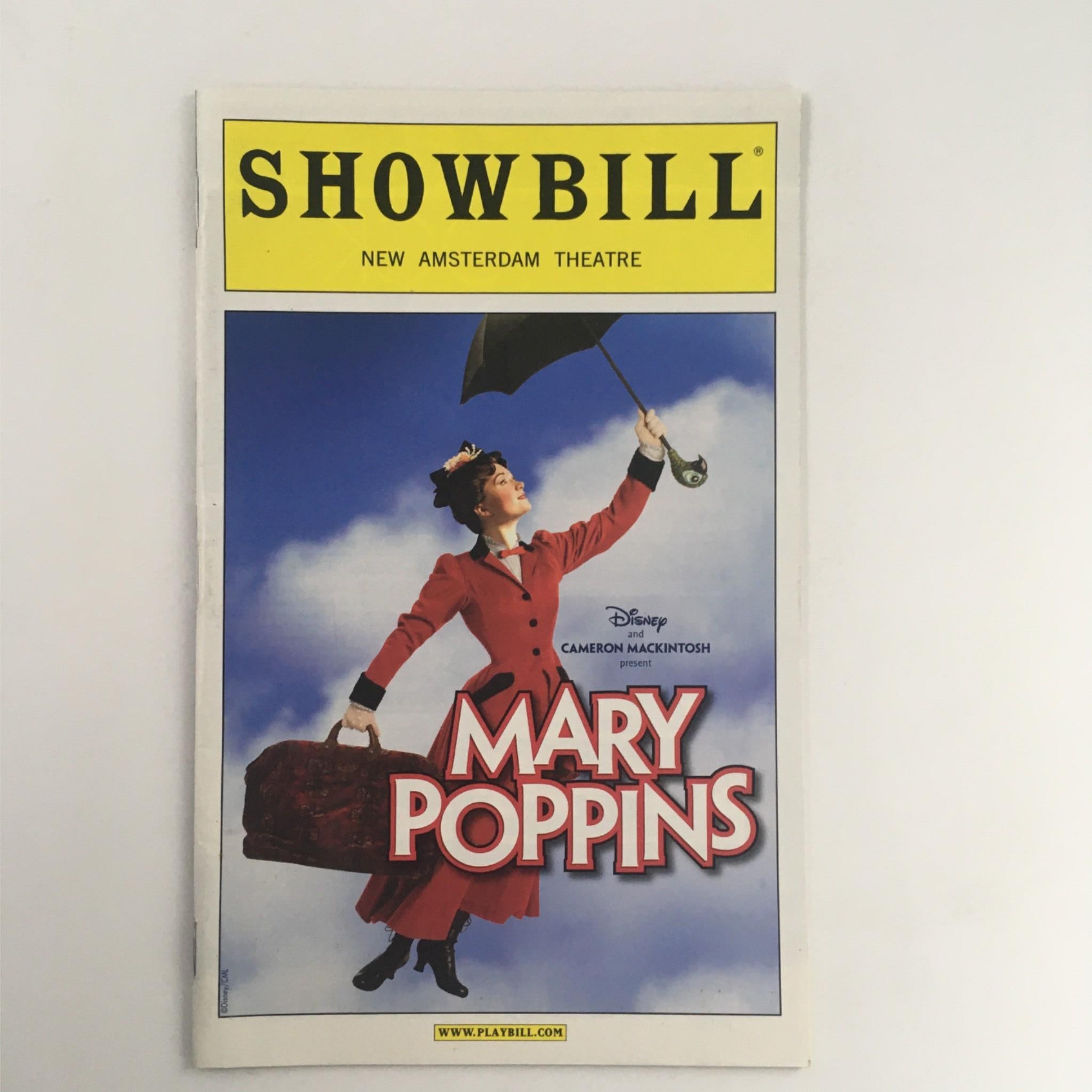 2012 Showbill Mary Poppins by Cameron Mackintosh at New Amsterdam Theatre VG