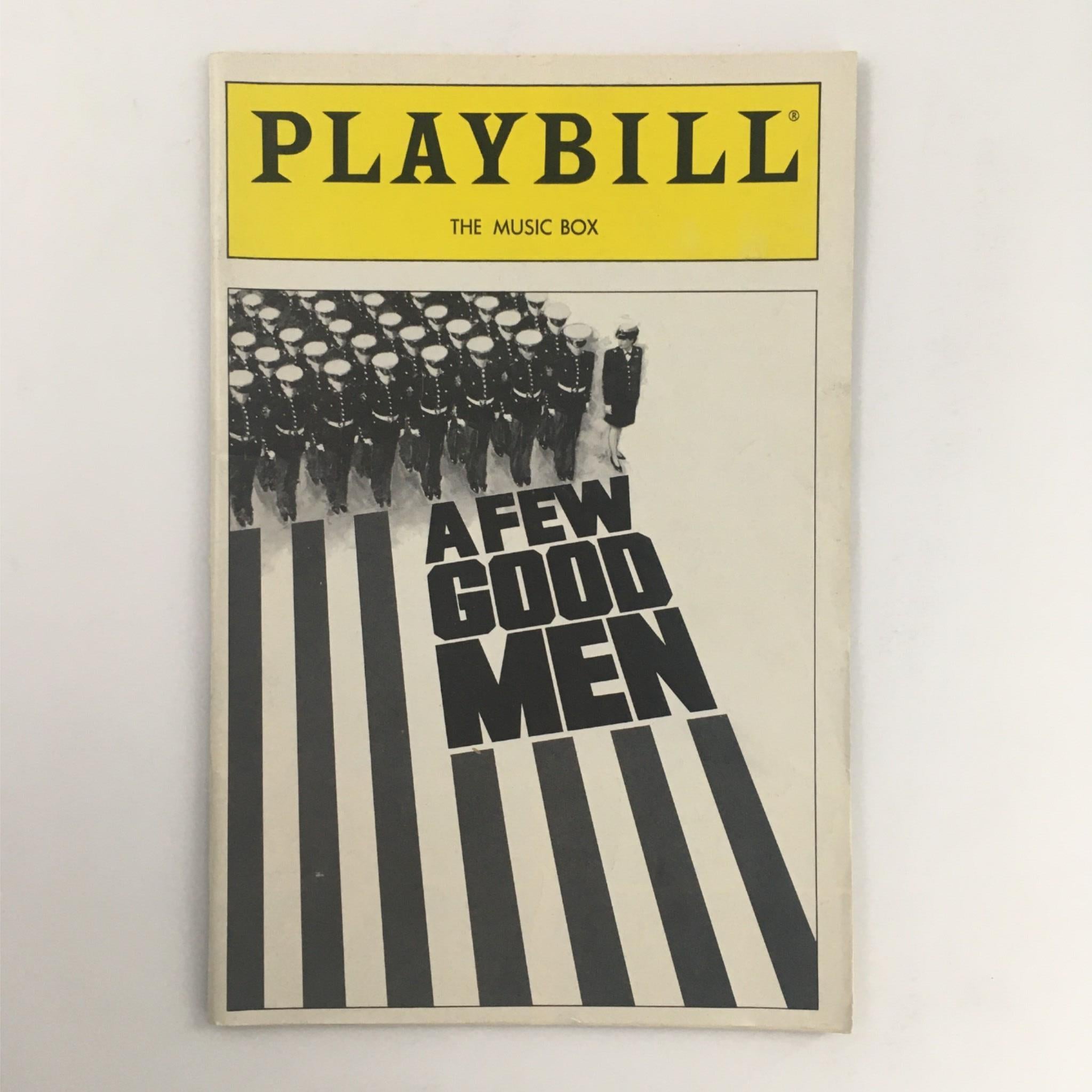 1990 Playbill A Few Good Men by Aaron Sorkin, Don Scardino at The Music Box VG