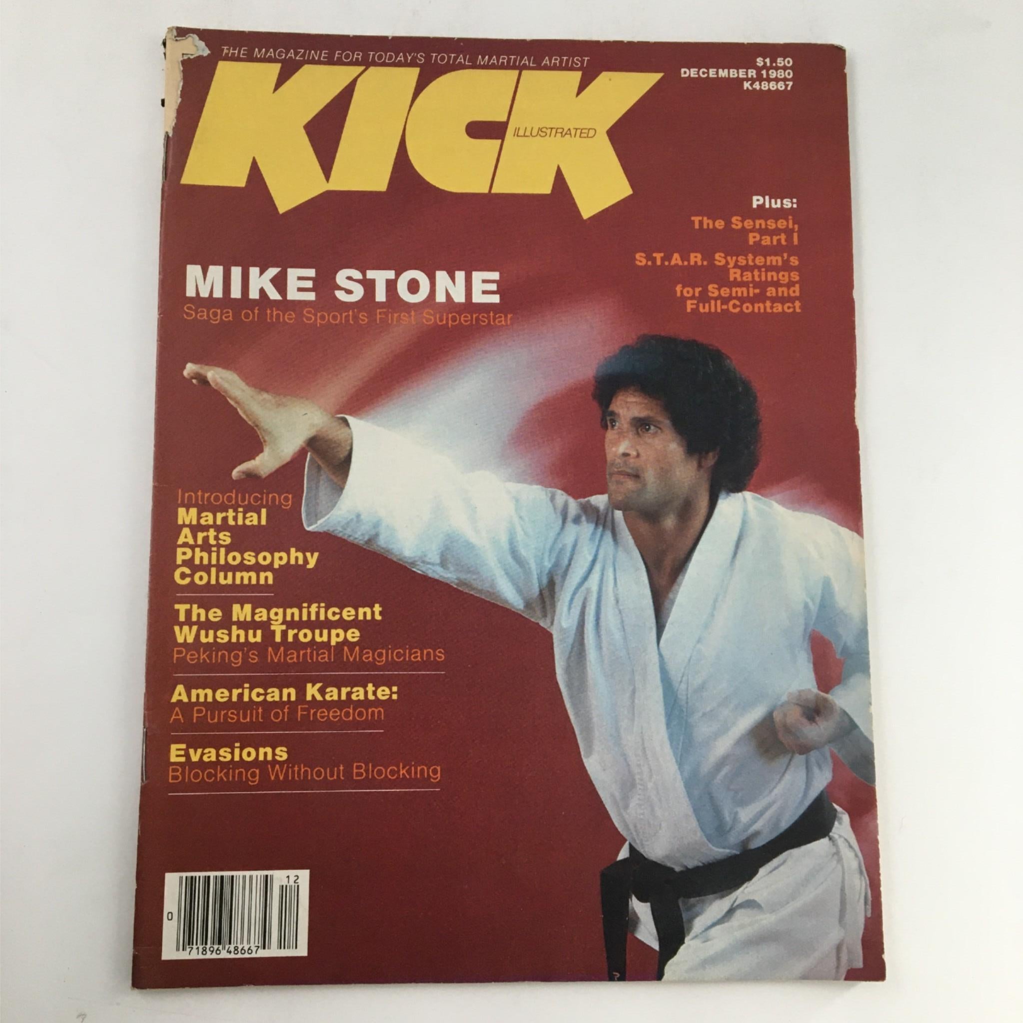 Kick Illustrated Magazine December 1980 Mike Stone No Label