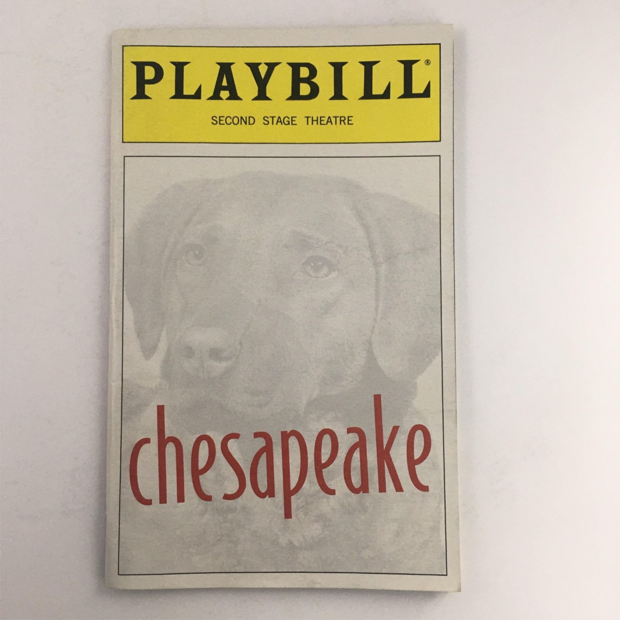 1999 Playbill Chesapeake by Lee Blessing, Max Mayer at Second Stage Theatre VG