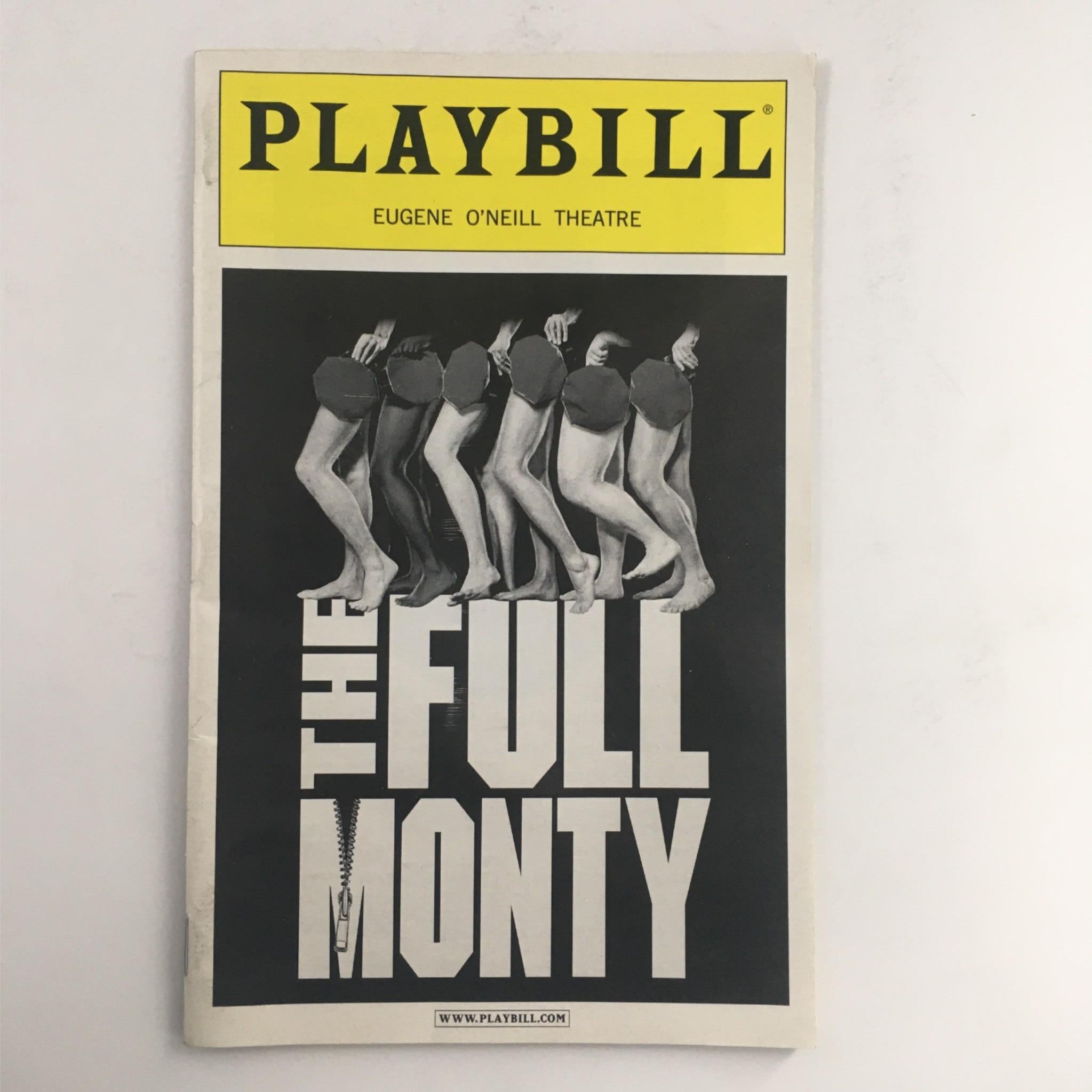 2002 Playbill The Full Monty The Broadway Musical by Jack O'Brien VG