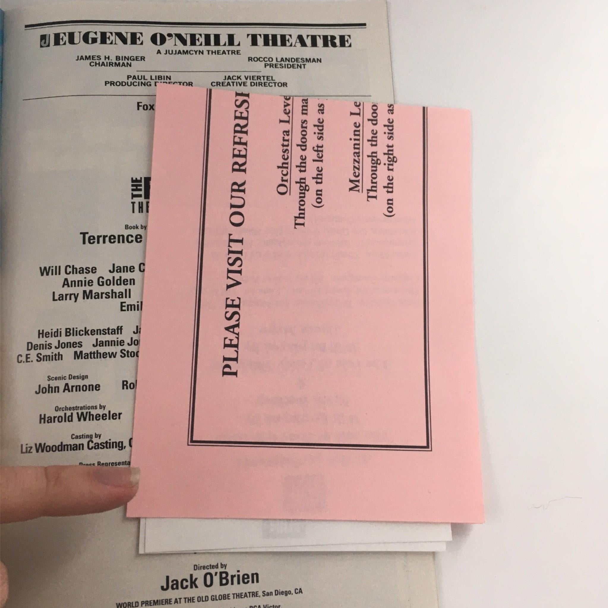 2002 Playbill The Full Monty The Broadway Musical by Jack O'Brien VG