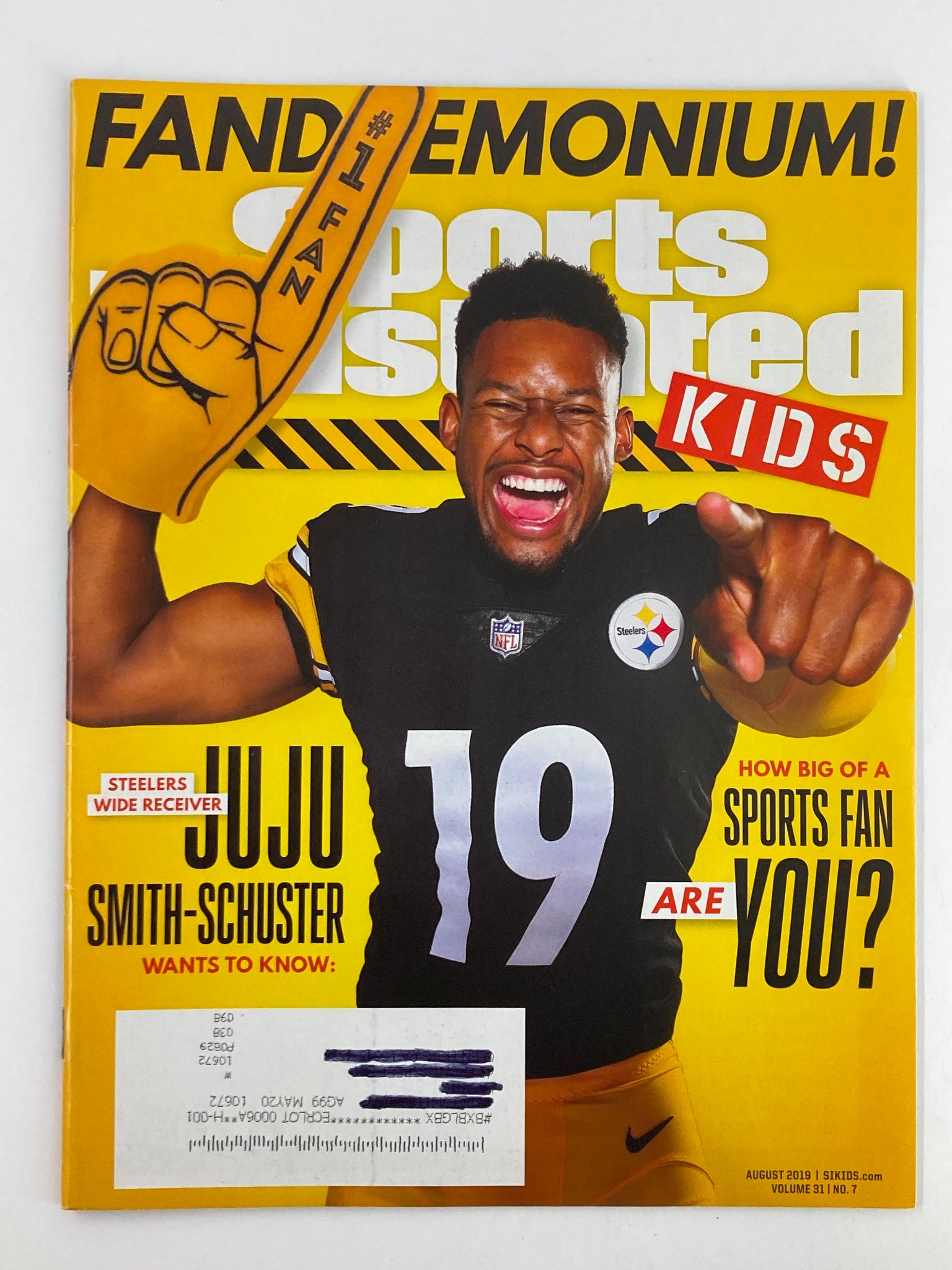 Sports Illustrated Kids Magazine August 2019 Vol 31 #7 Juju Smith-Schuster VG