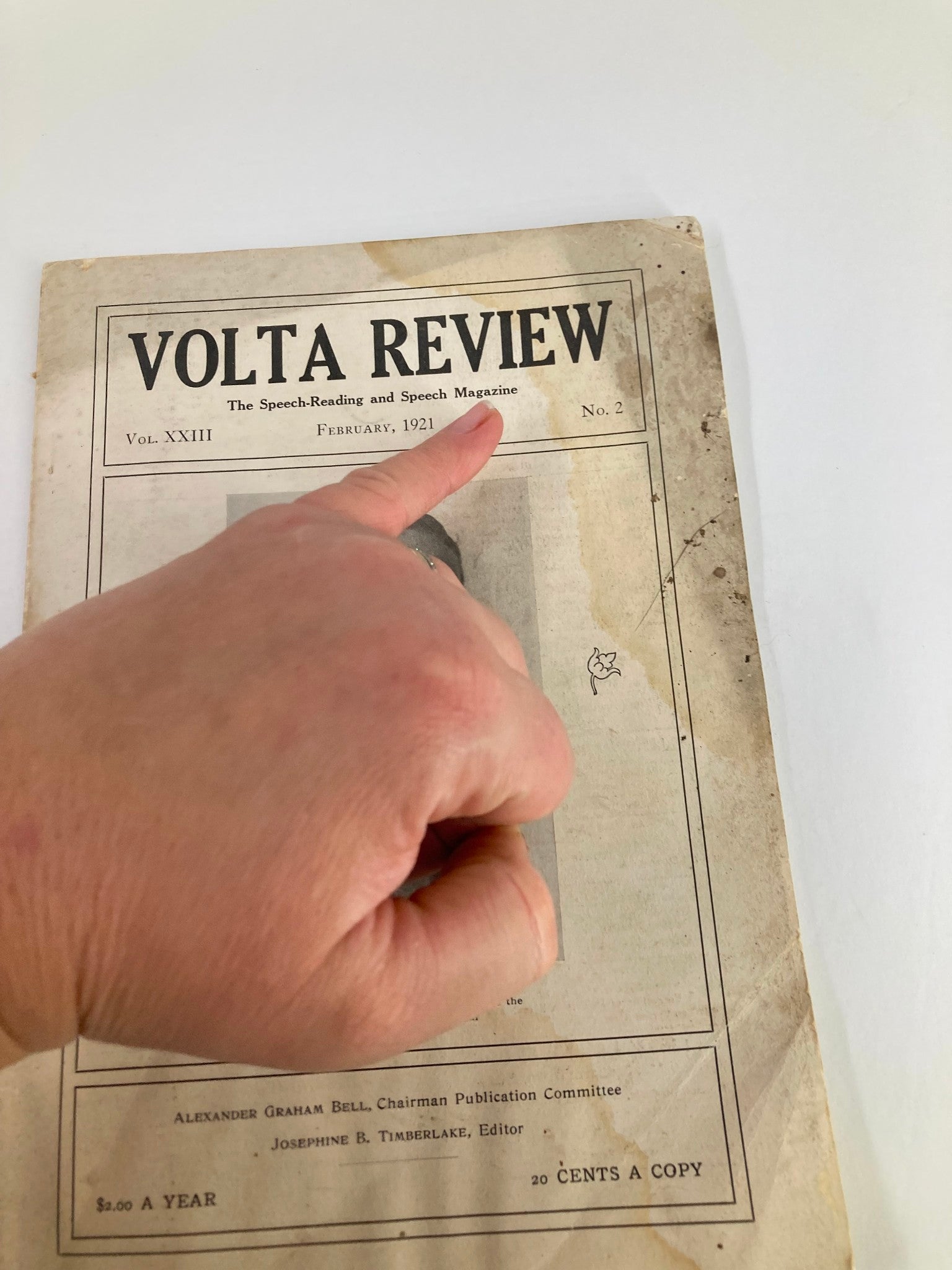 VTG Volta Review Magazine February 1921 Vol 23 #2 Harris Taylor, LL. D. No Label