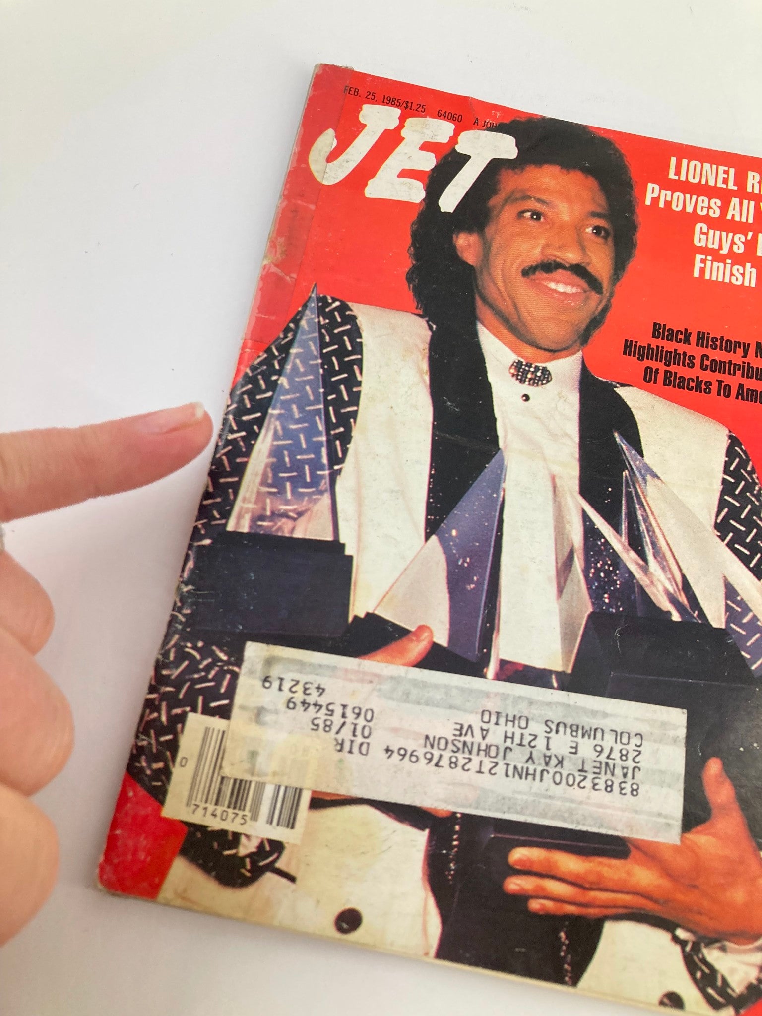 VTG Jet Magazine February 25 1985 Vol 67 #24 Lionel Richie Black History Month