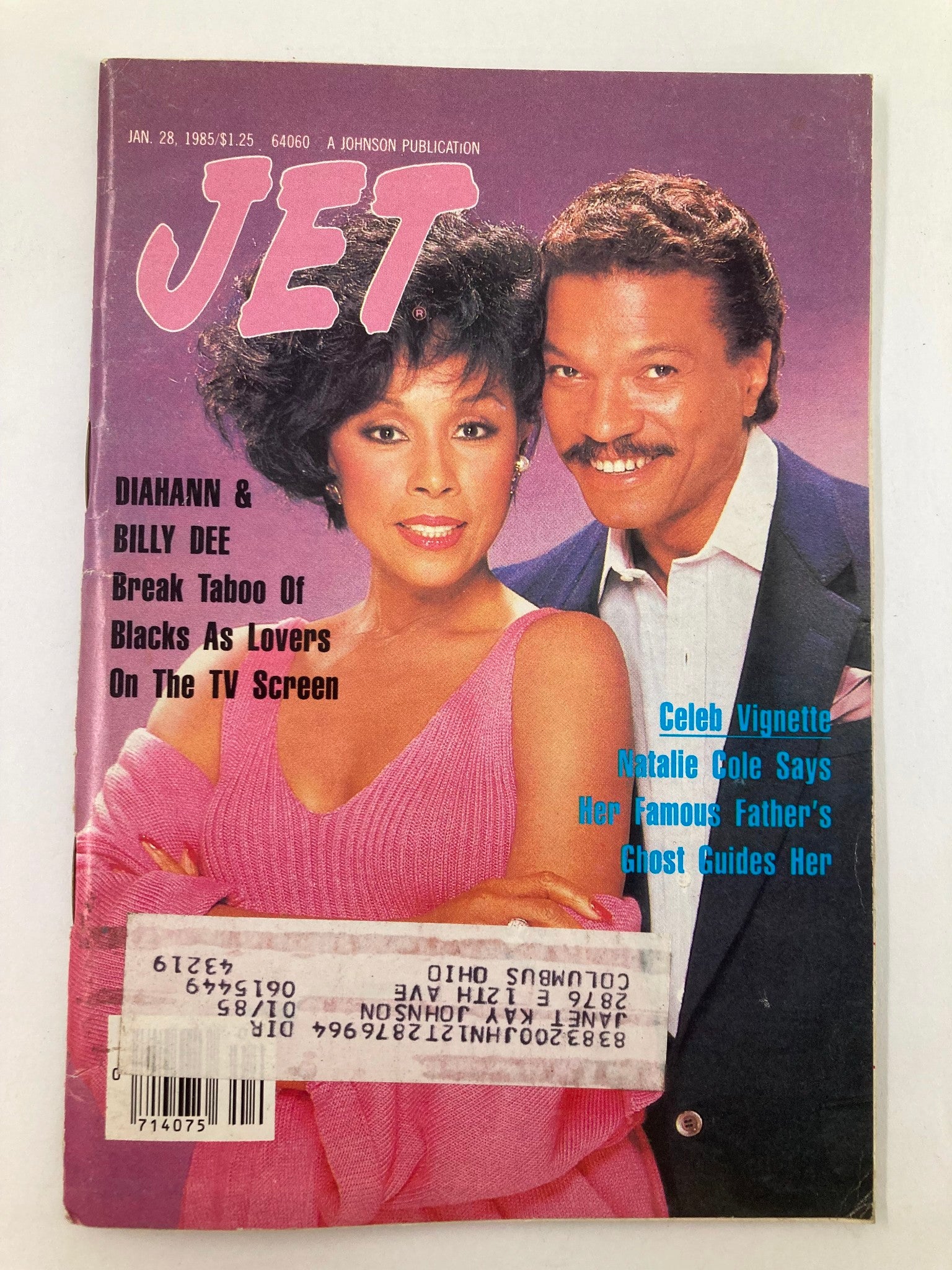 VTG Jet Magazine January 28 1985 Vol 67 #20 Diahann Carroll and Billy Dee