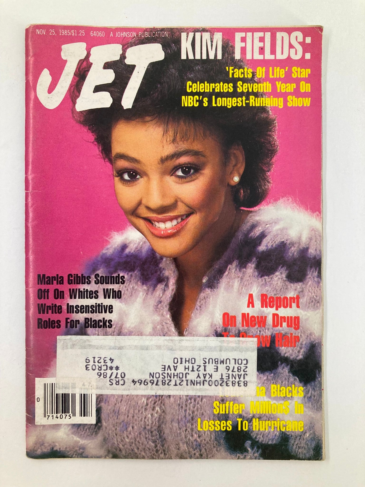 VTG Jet Magazine November 25 1985 Vol 69 #11 Kim Fields in 'Facts of Life'