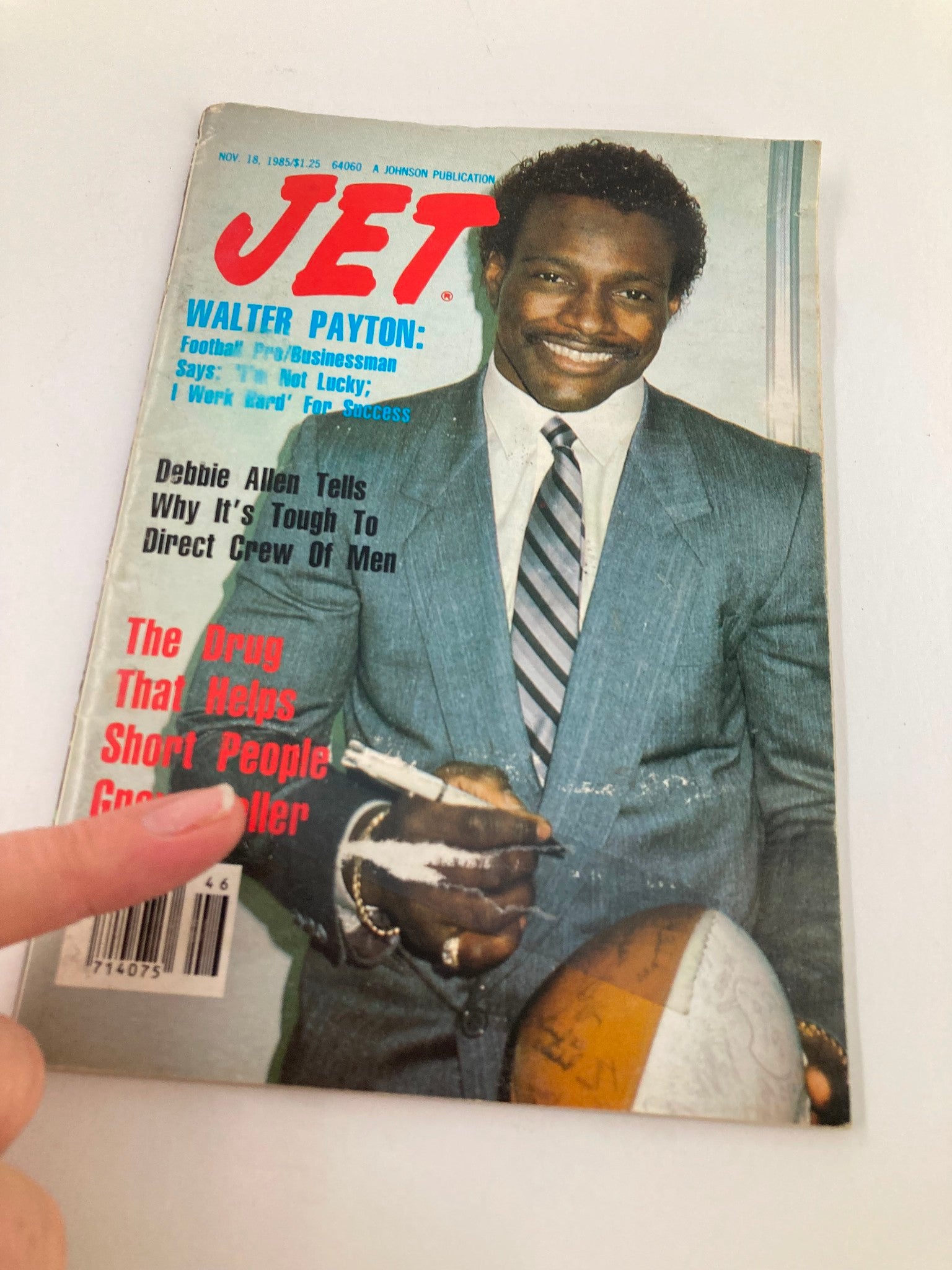 VTG Jet Magazine November 18 1985 Vol 69 #10 Walter Payton Footbal Pro