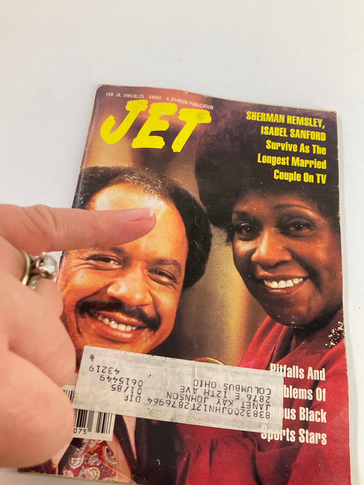 VTG Jet Magazine February 18 1985 Vol 67 #23 Sherman Hemsley and Isabel Sanford