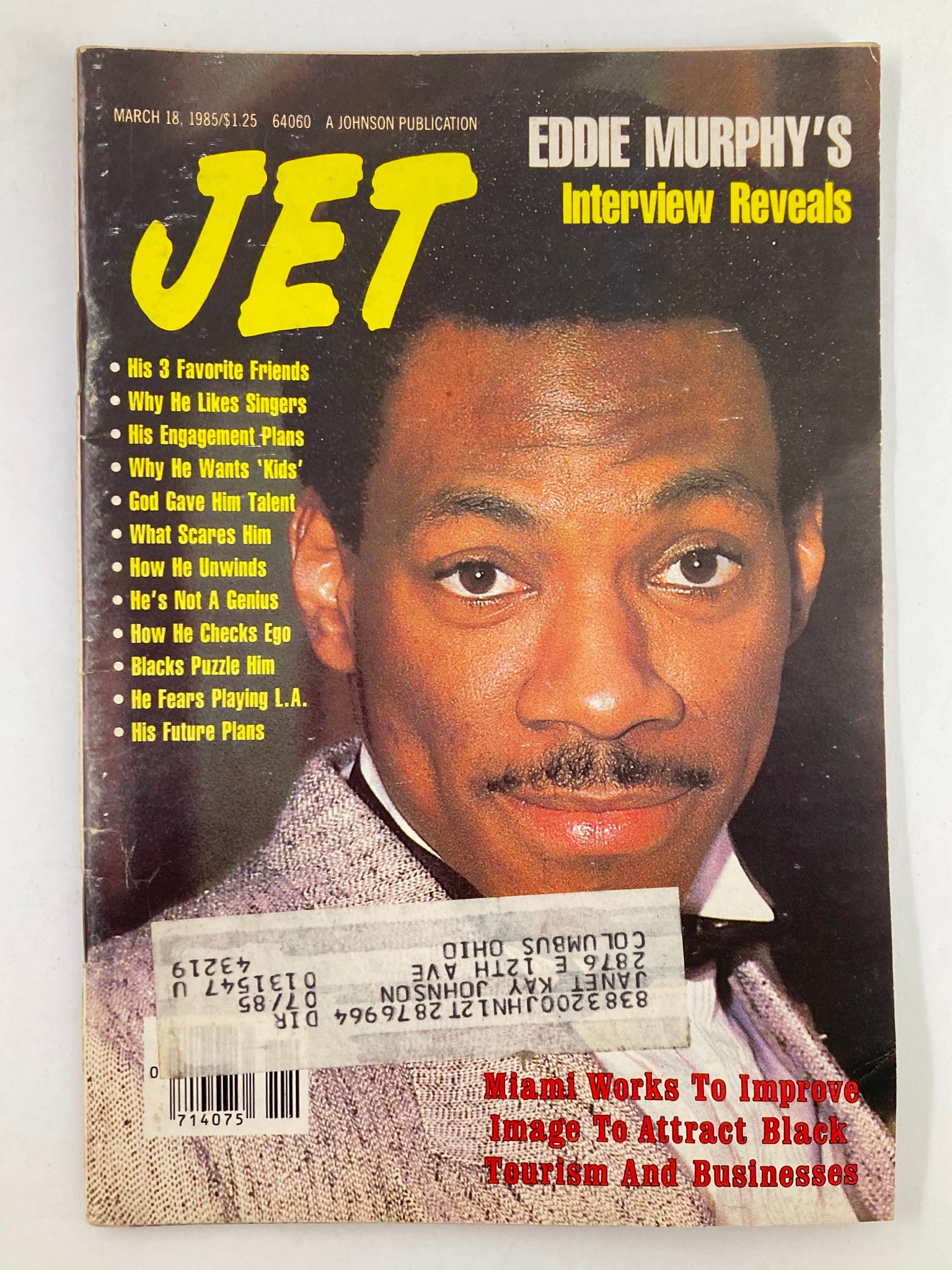 VTG Jet Magazine March 18 1985 Vol 68 #1 Eddie Murphy's Interview Reveals