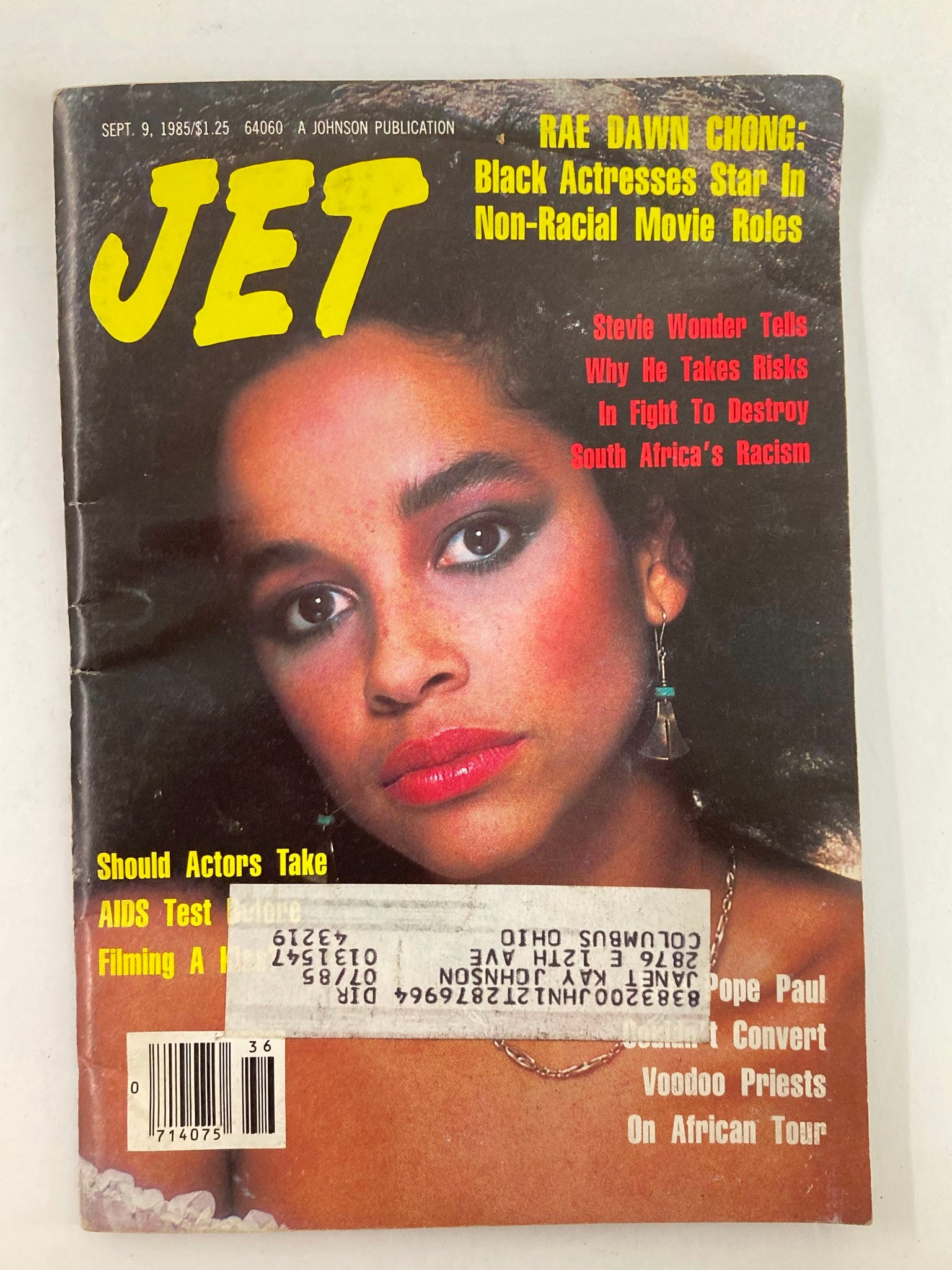 VTG Jet Magazine September 9 1985 Vol 68 #26 Rae Dawn Chong in Non-Racial Movies