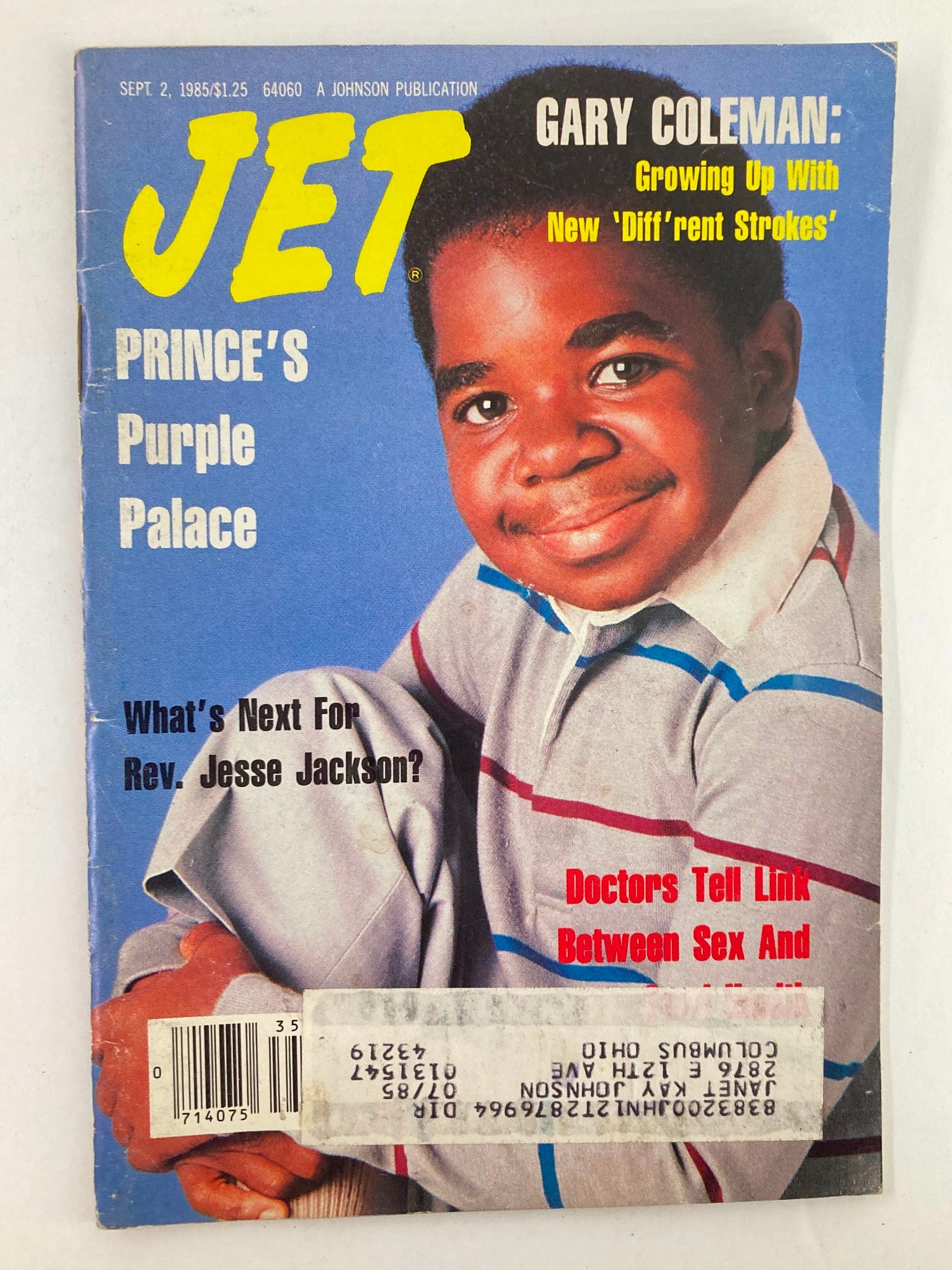 VTG Jet Magazine September 2 1985 Vol 68 #25 Gary Coleman New 'Diff'rent Strokes