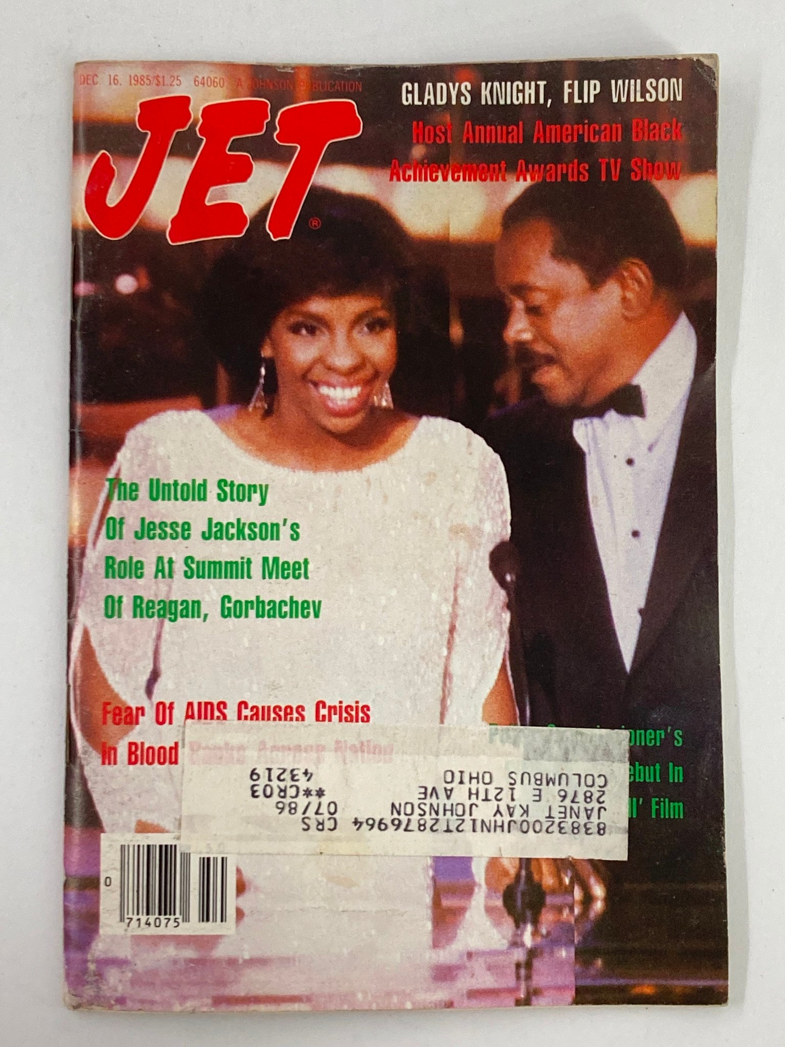 VTG Jet Magazine December 16 1985 Vol 69 #14 Gladys Knight and Flip Wilson