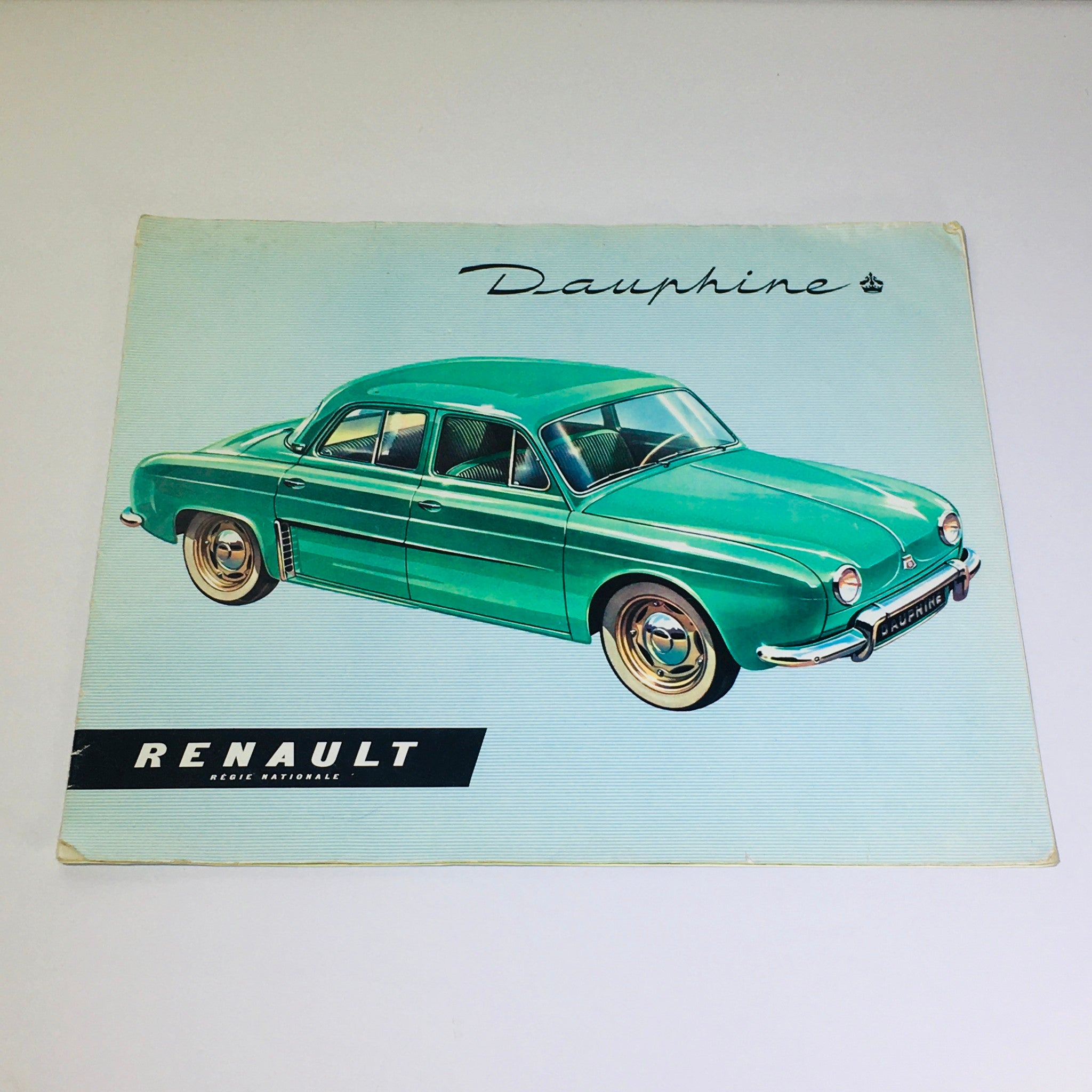 Vintage 1956 Renault Dauphine 4-Speed MT 31-HP 4-Cylinder Engine Car Brochure