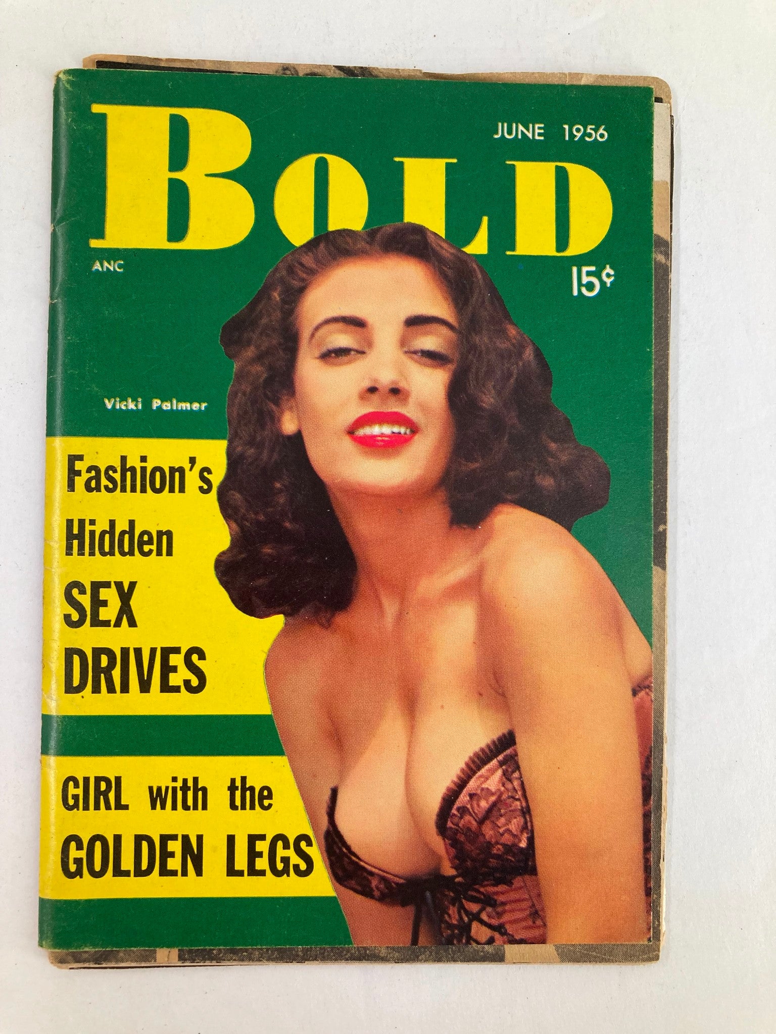 VTG Bold Magazine June 1956 Vicki Palmer Girl with the Golden Legs No Label