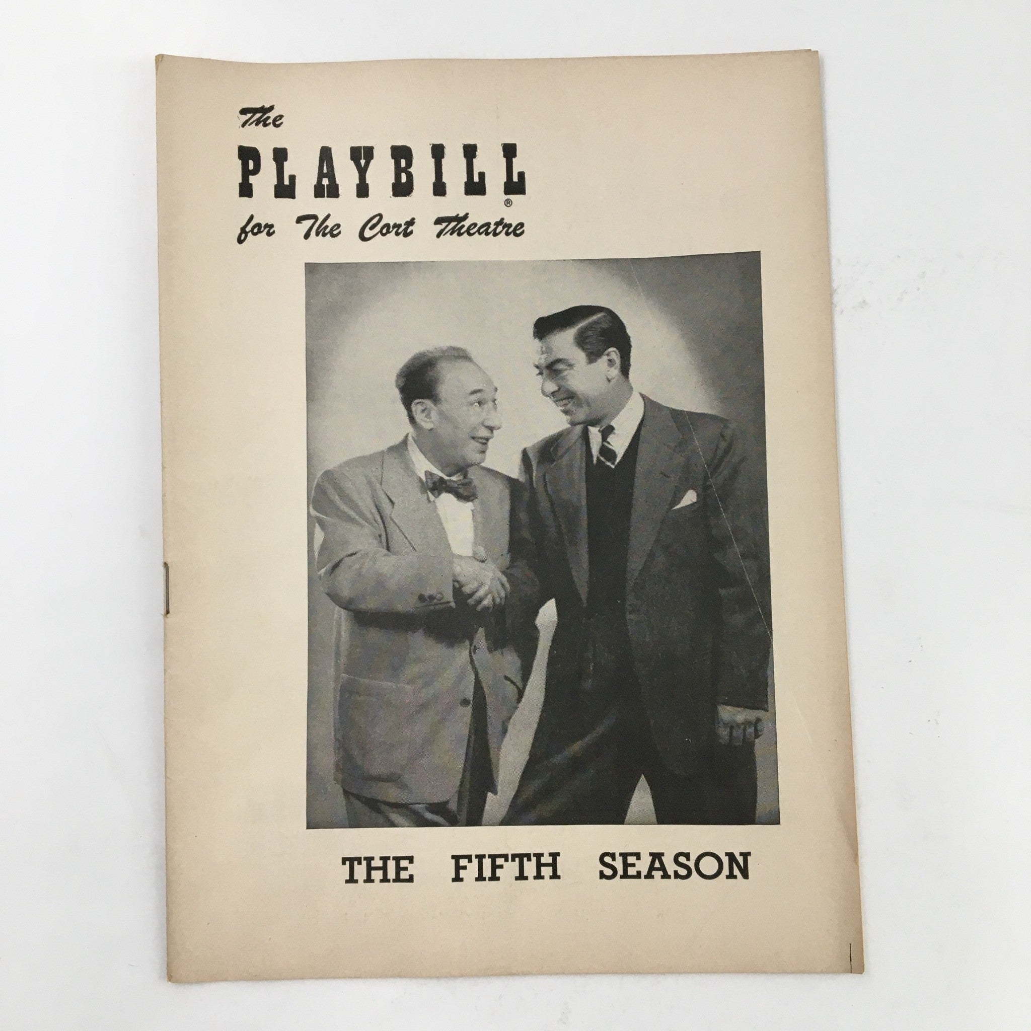 1953 Playbill Cort Theatre George Kondolf Presents The Fifth Season