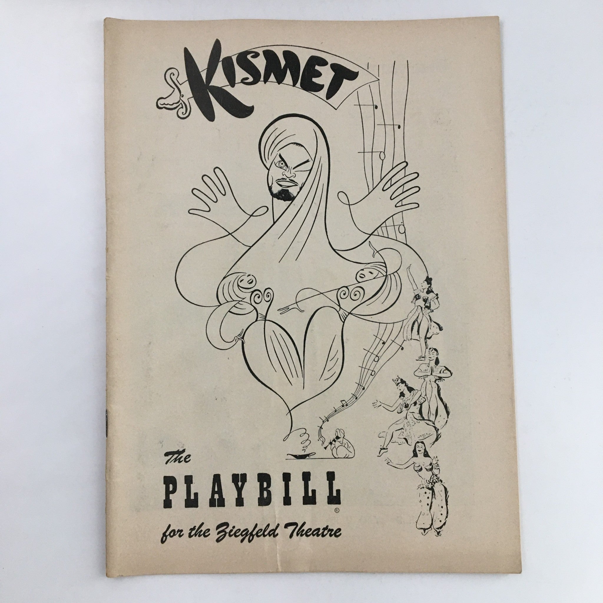 1953 Playbill The Ziegfeld Theatre Present Alfred Drake in Kismet Musical