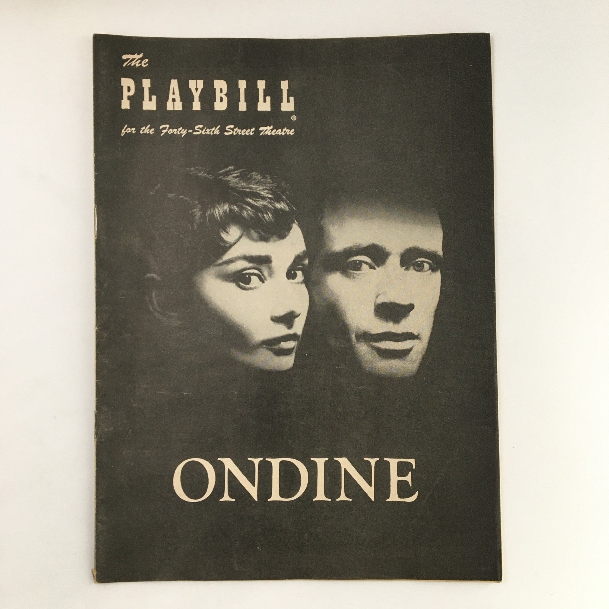 1954 Playbill Forty-Sixth Street Theatre Audrey Hepburn, Mel Ferrer in Ondine