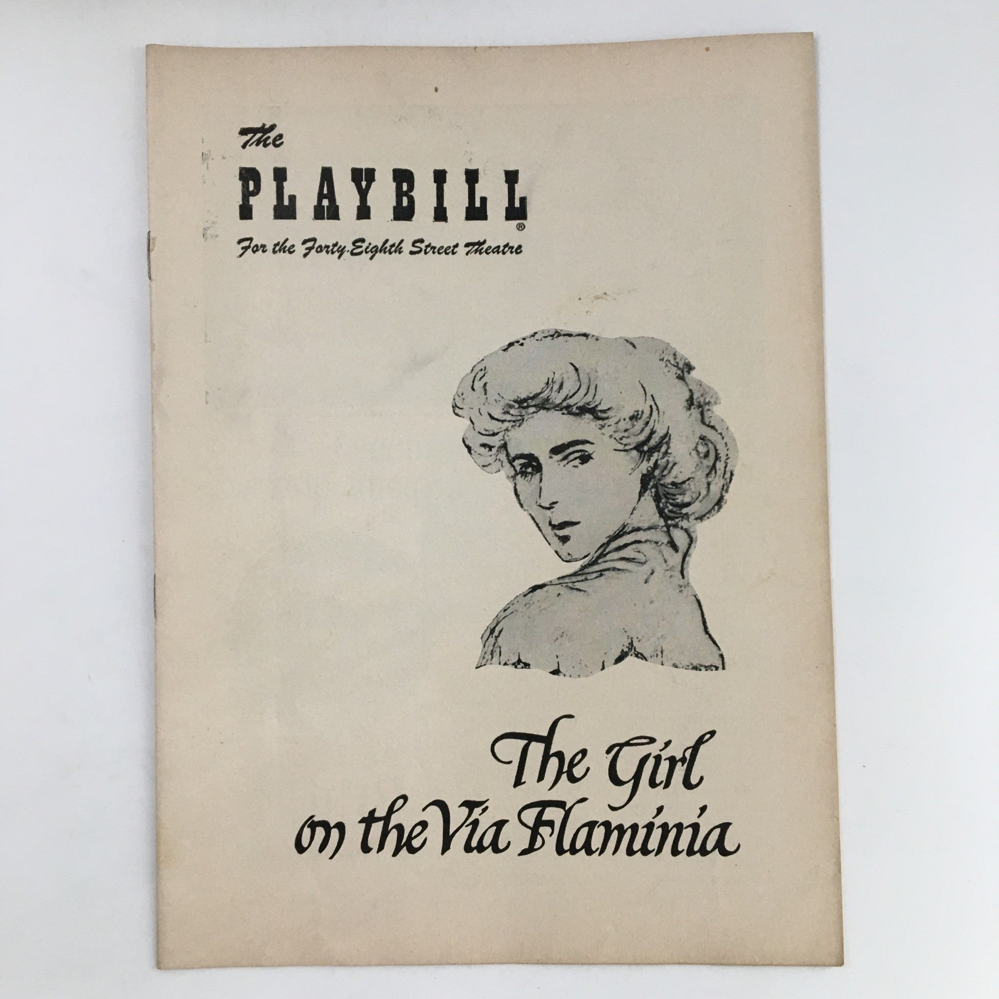 1954 Playbill Forty-Eight Street Theatre Present The Girl On The Via Flaminia