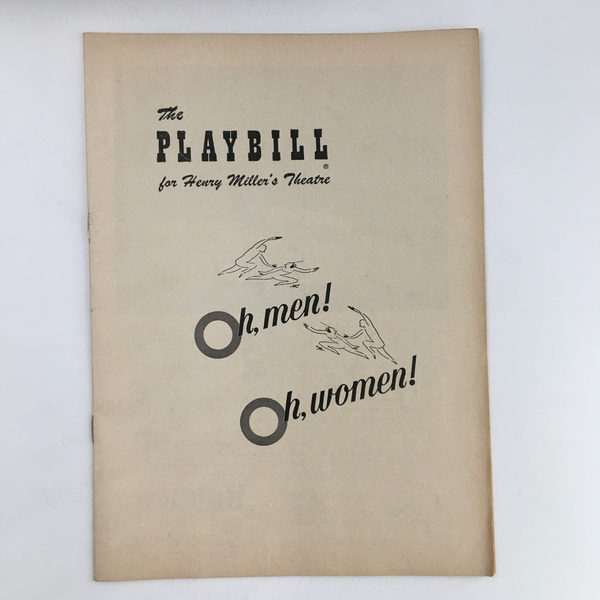 1954 Playbill Henry Miller's Theatre Franchot Tone in Oh Men, Oh Women