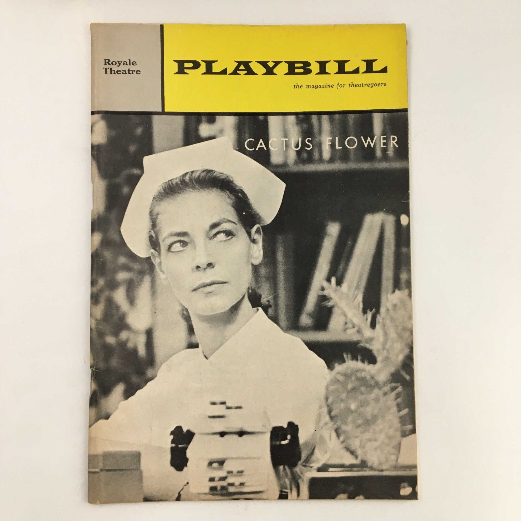 1965 Playbill Royale Theatre Present Lauren Bacall in Cactus Flower by Abe B.