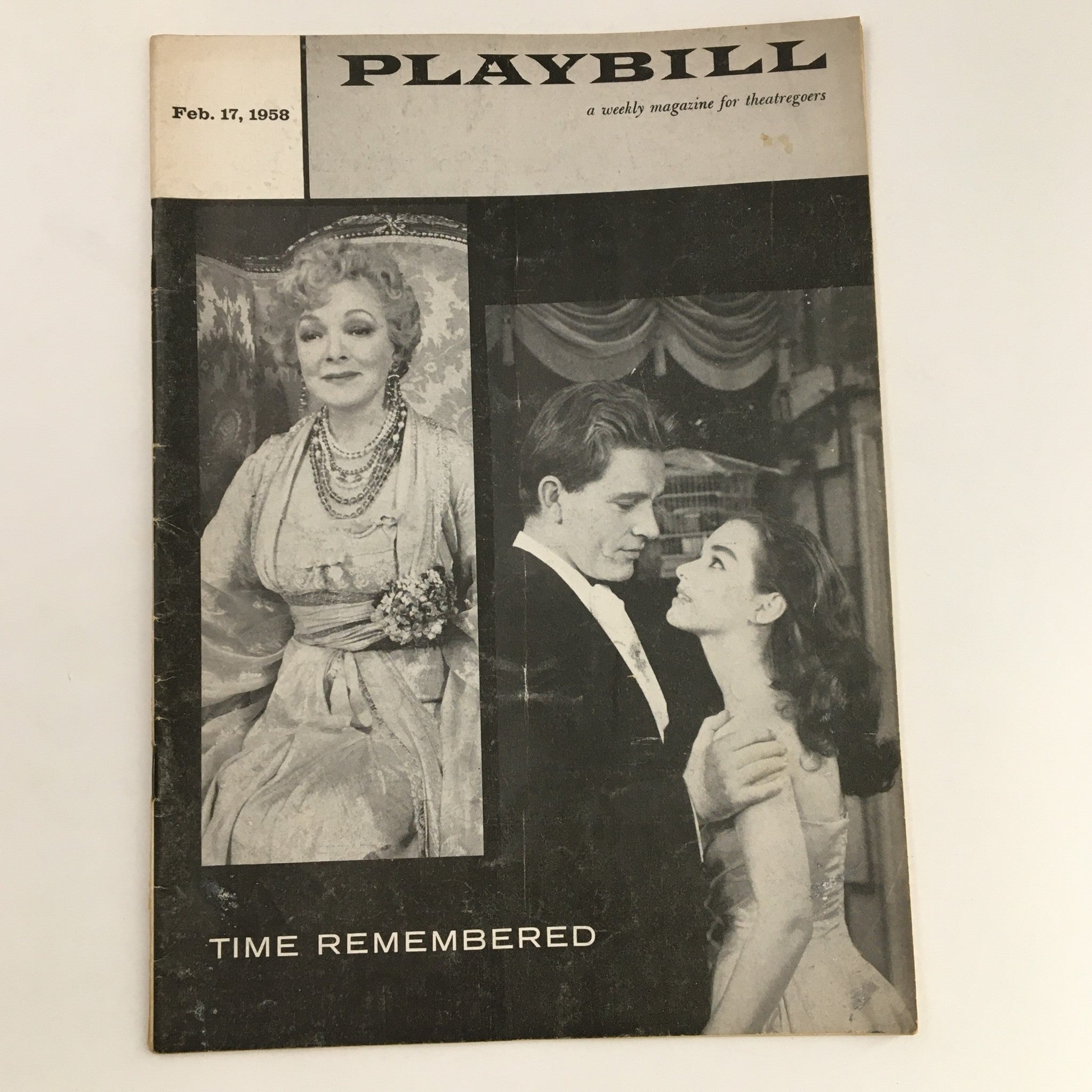 1958 Playbill Morosco Theatre Presents Richard Burton in Time Remembered