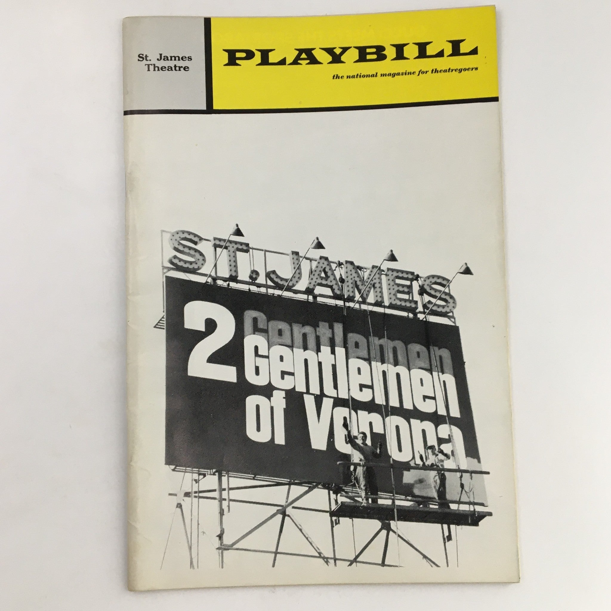 1971 Playbill St. James Theater Joseph Papp 2 Gentlemen of Verona by Mel Shapiro