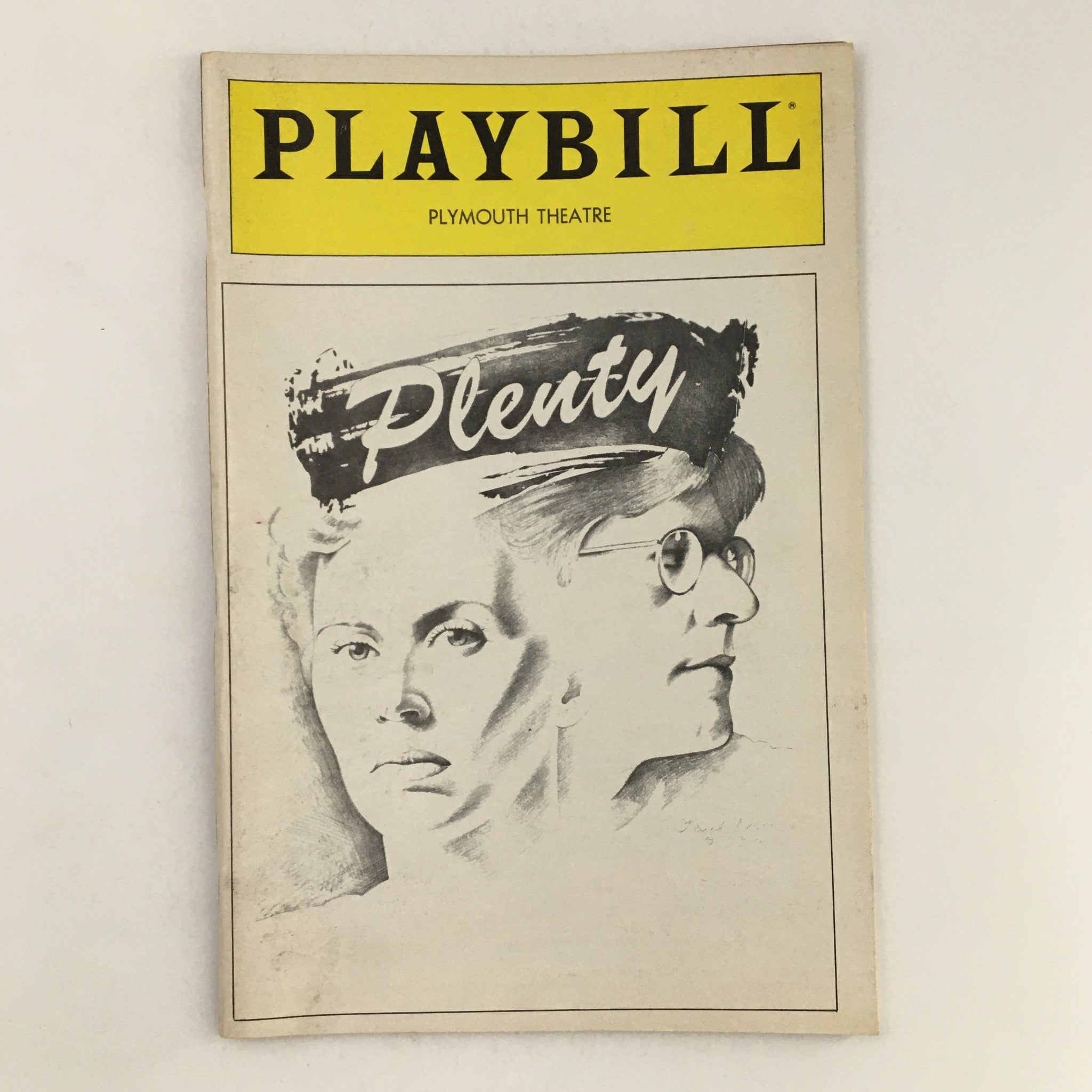 1983 Playbill Plymouth Theatre Joseph Papp Presents Plenty by David Hare