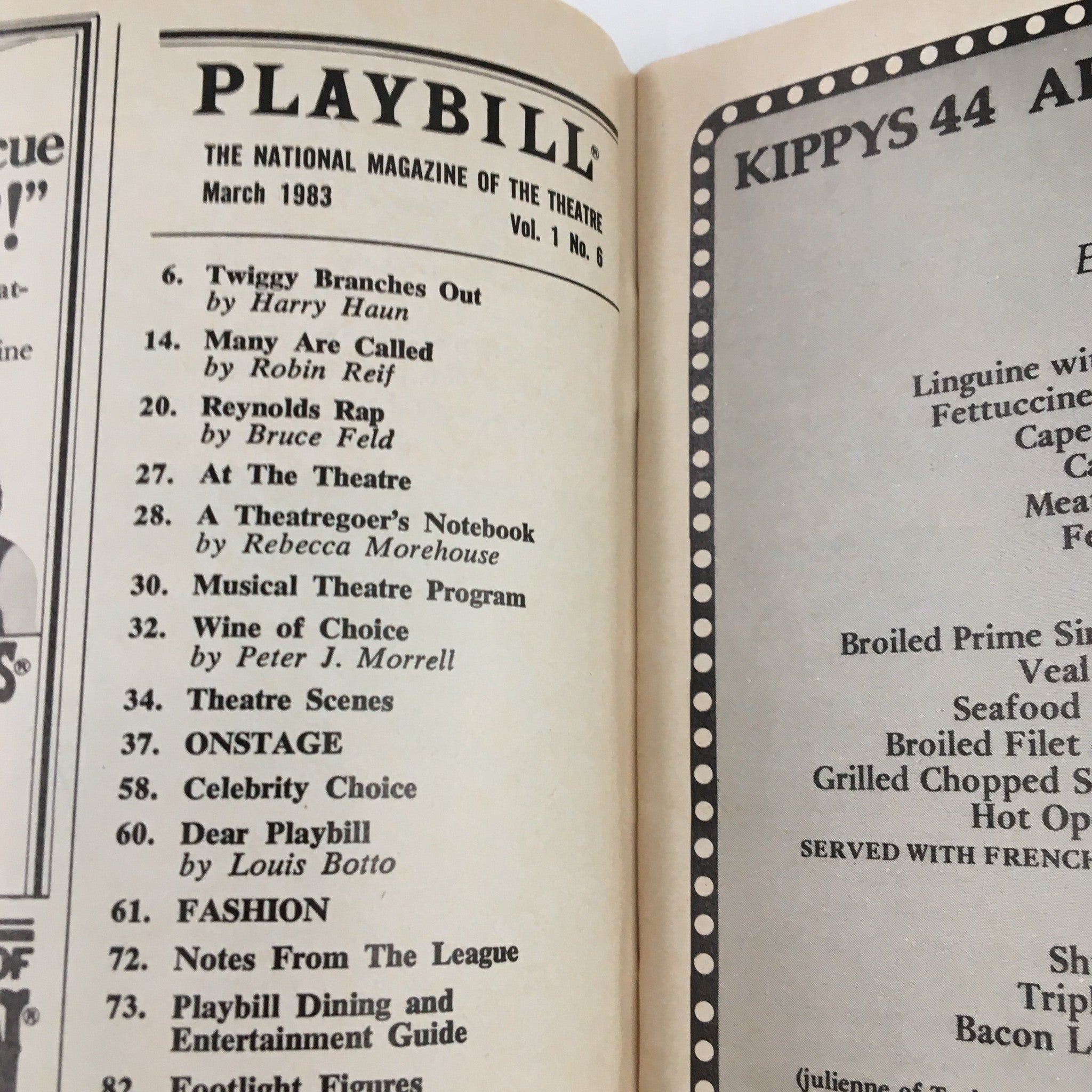 1983 Playbill Plymouth Theatre Joseph Papp Presents Plenty by David Hare