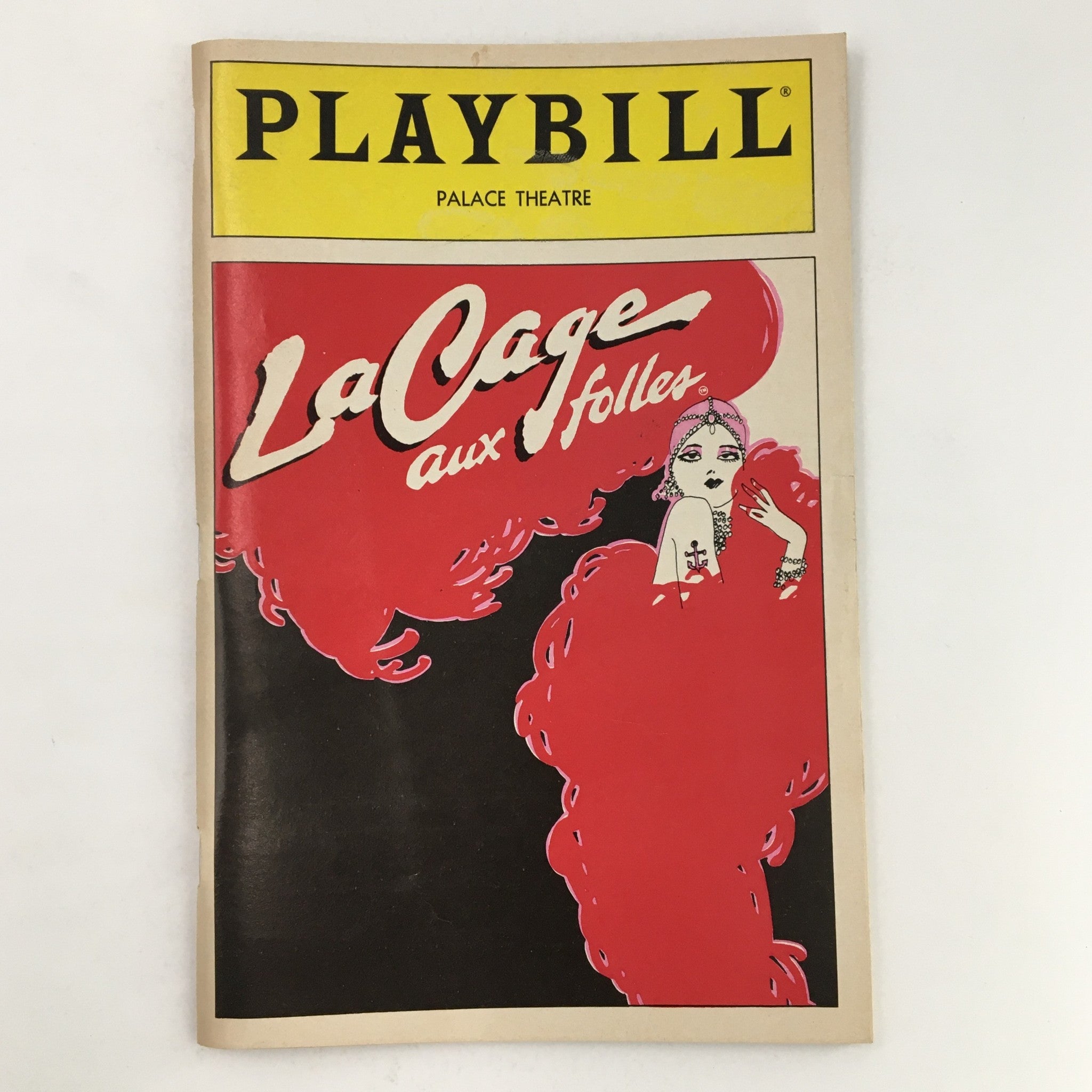 1983 Playbill The Palace Theatre George Hearn in La Cage Aux Folles Musical