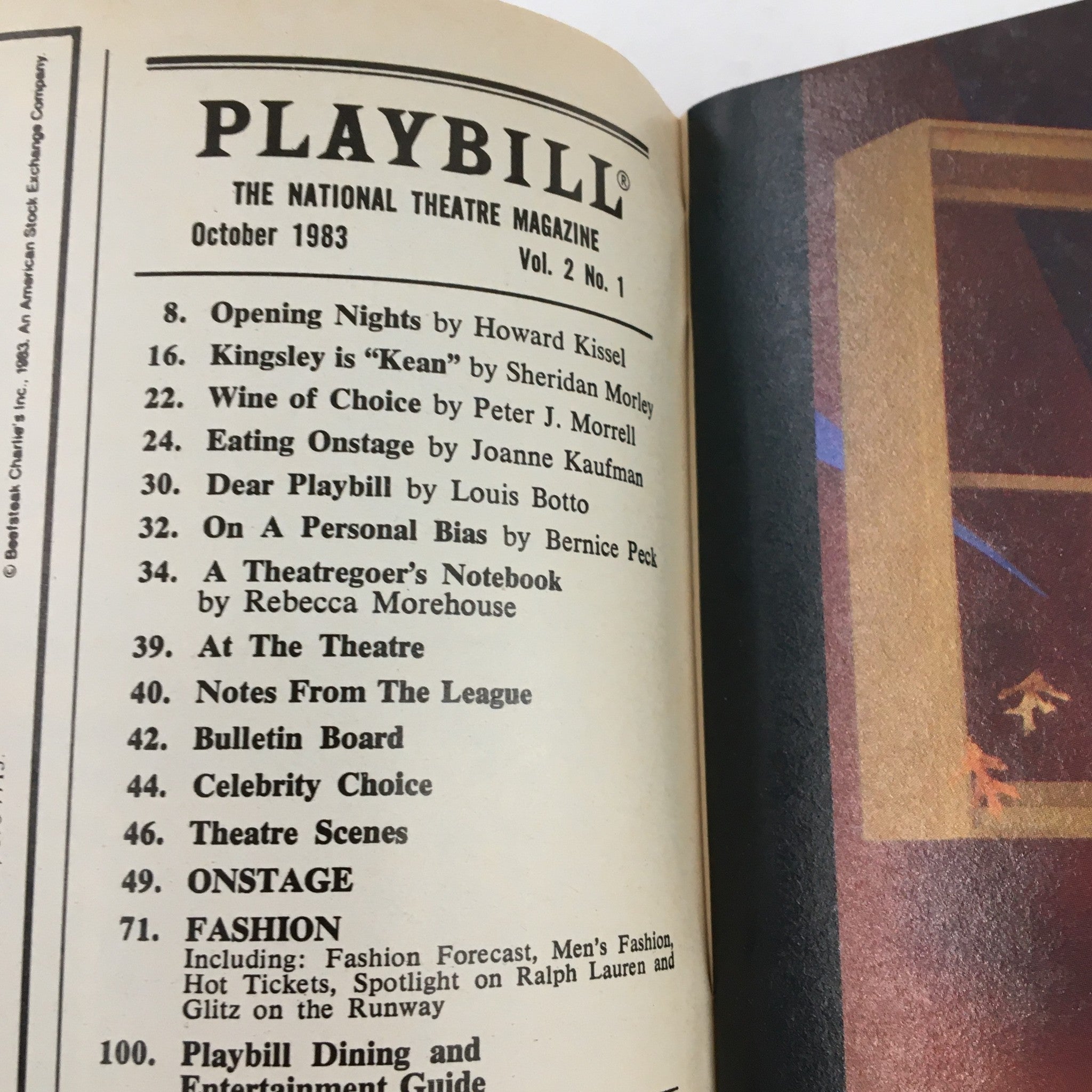 1983 Playbill The Palace Theatre George Hearn in La Cage Aux Folles Musical