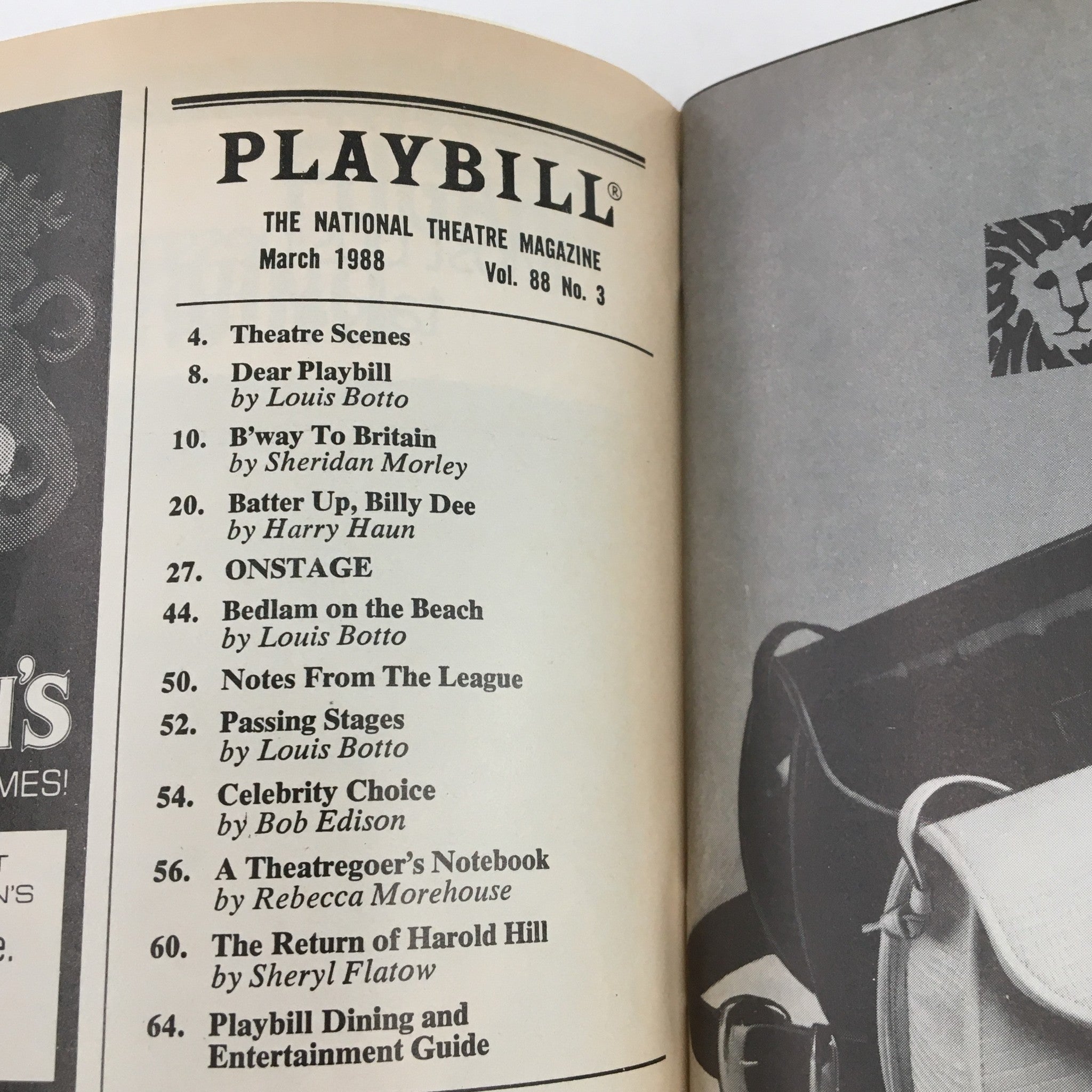 1988 Playbill Lucille Lortel Theatre Presents Steel Magnolias by Robert Harling