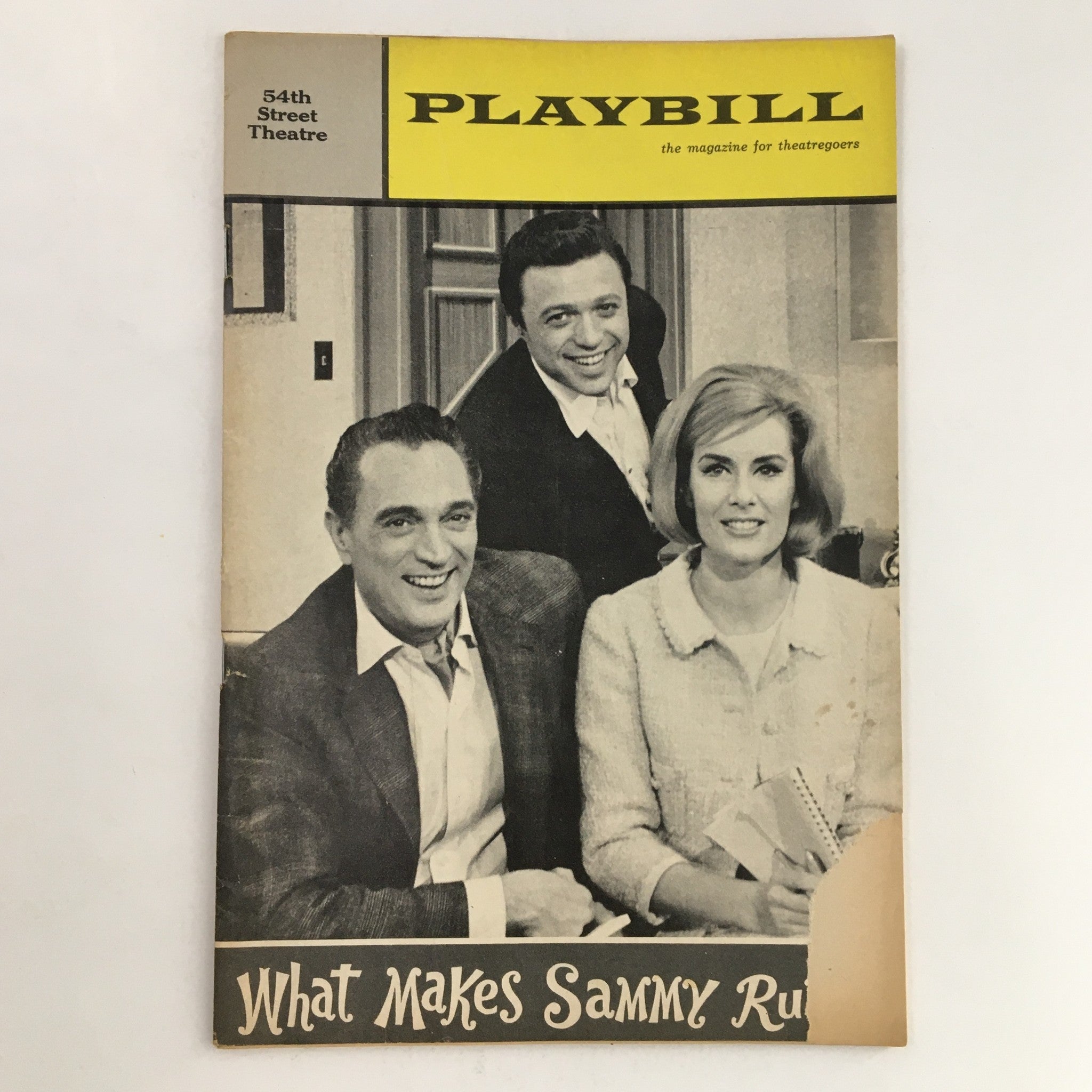 1965 Playbill Fifty-Fourth Street Theatre Joseph Cates' What Makes Sammy Run?