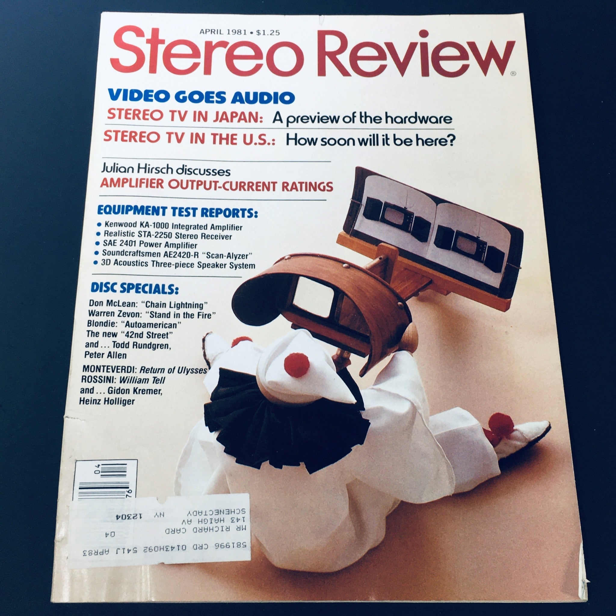 VTG Stereo Review Magazine April 1981 - Disc Specials Don McLean / Warren Zevon