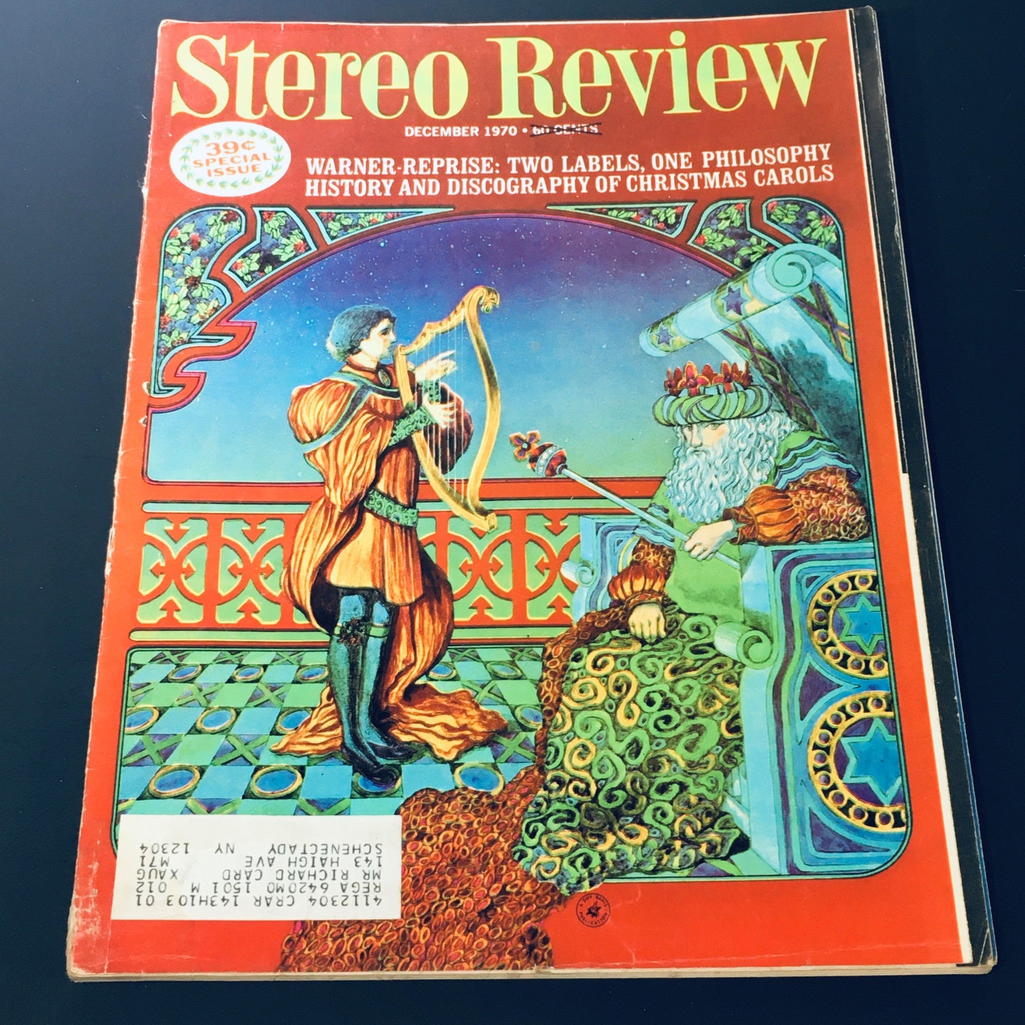 VTG Stereo Review Magazine December 1970 - Christmas Carol History & Discography