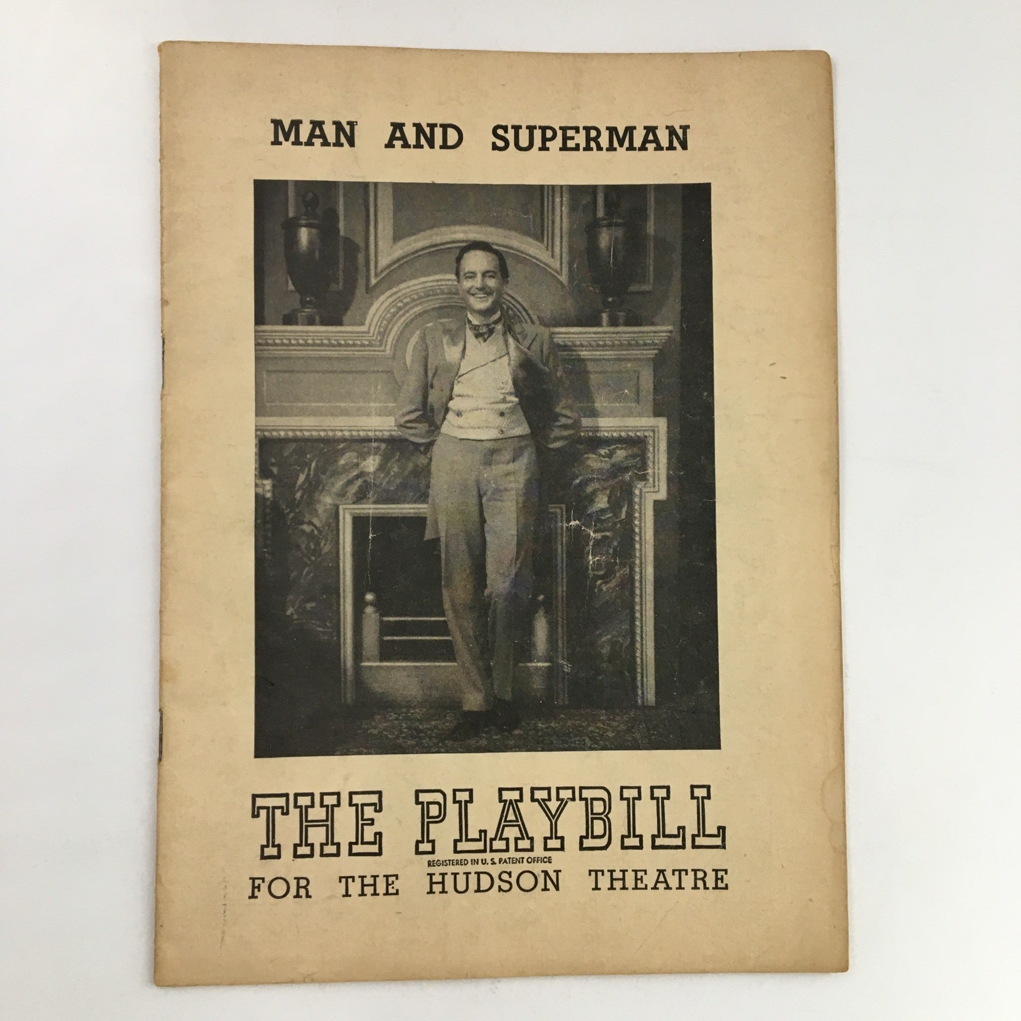 1948 Playbill Hudson Theatre Maurice Evans Presents Man and Superman