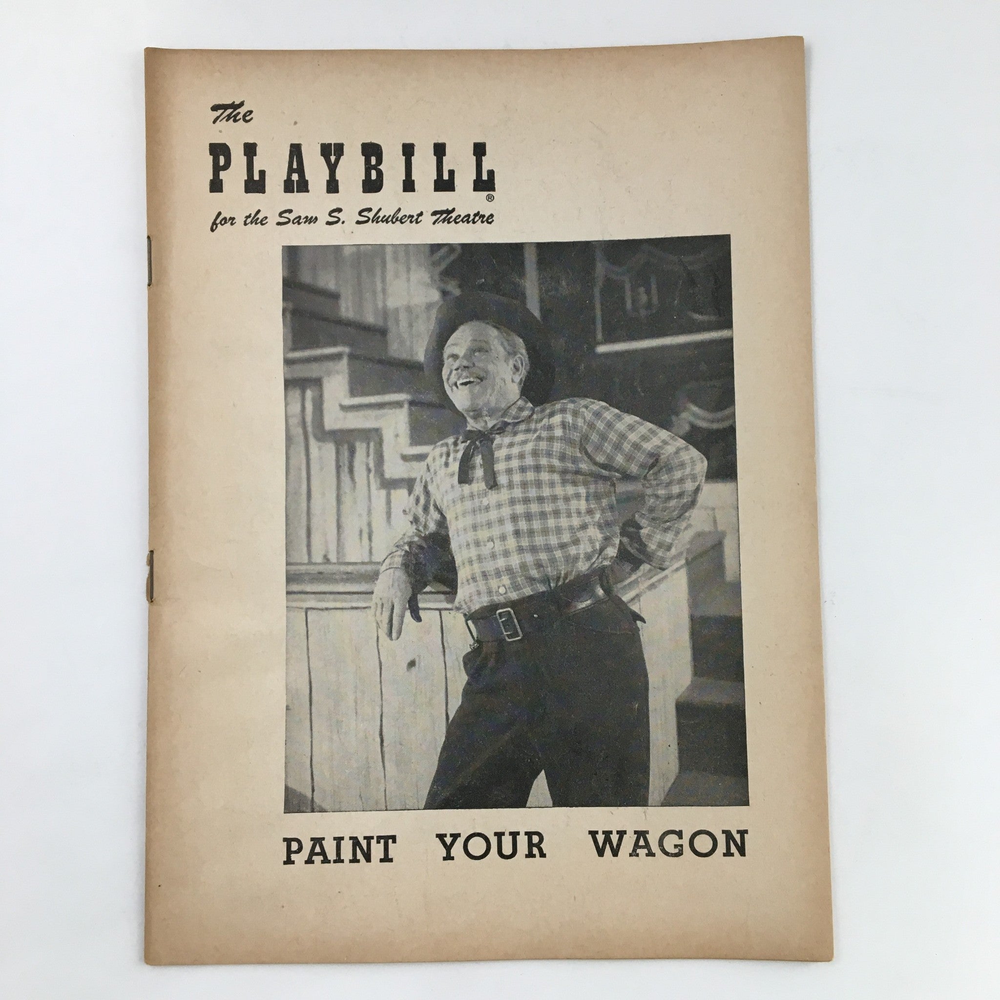 1952 Playbill Sam S. Shubert Theatre Present James Barton in Paint Your Wagon