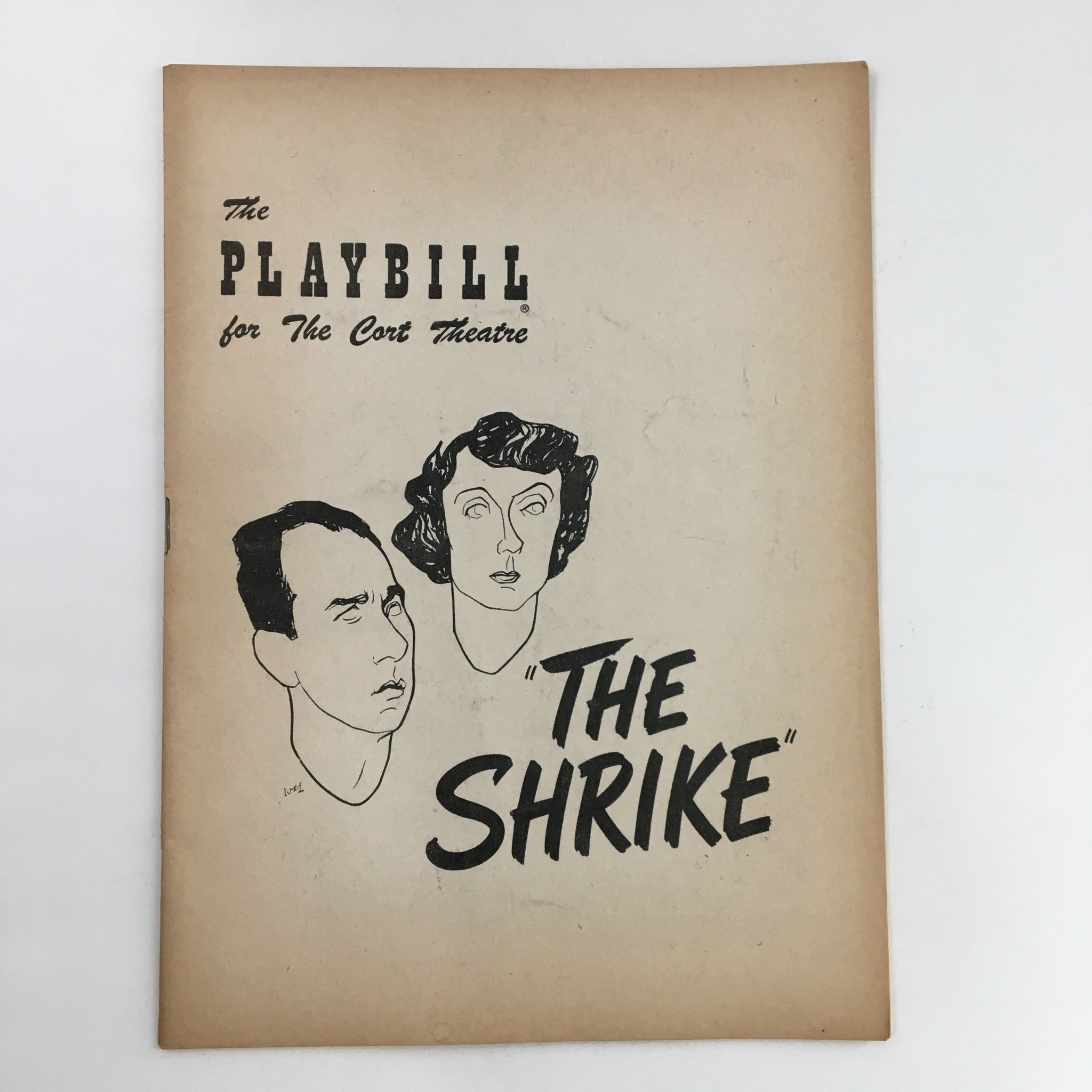 1952 Playbill Cort Theatre Jose Ferrer and Judith Evelyn in The Shrike