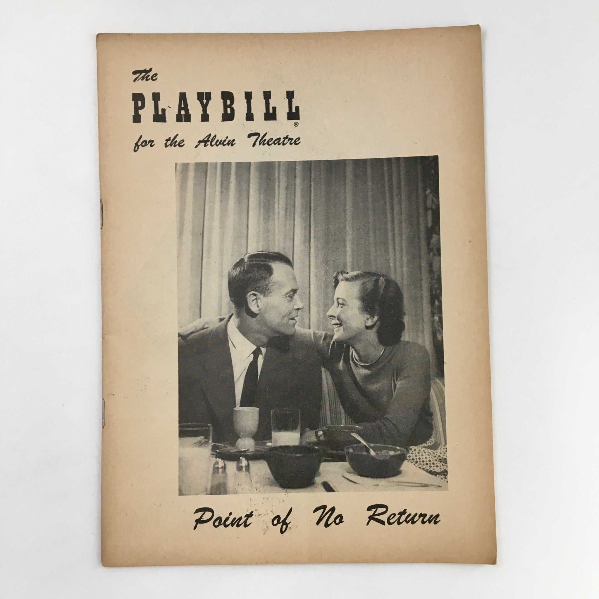 1952 Playbill Alvin Theatre Henry Fonda in Point of No Return by Paul Osborn