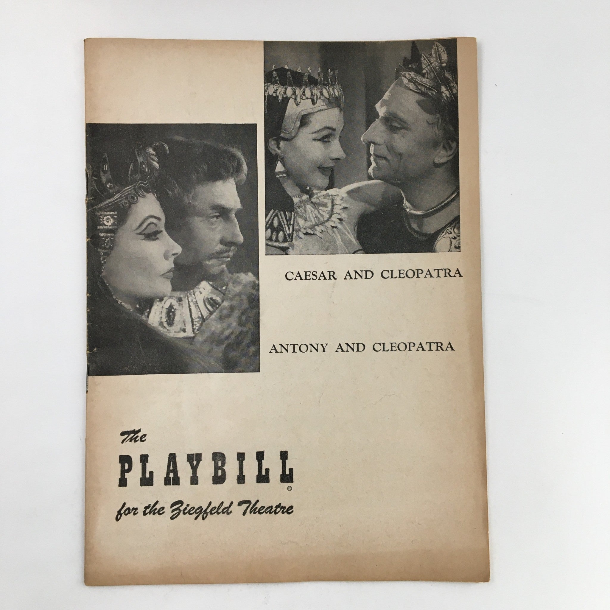 1952 Playbill The Ziegfeld Theatre Gilbert Miller Presents Caesar and Cleopatra