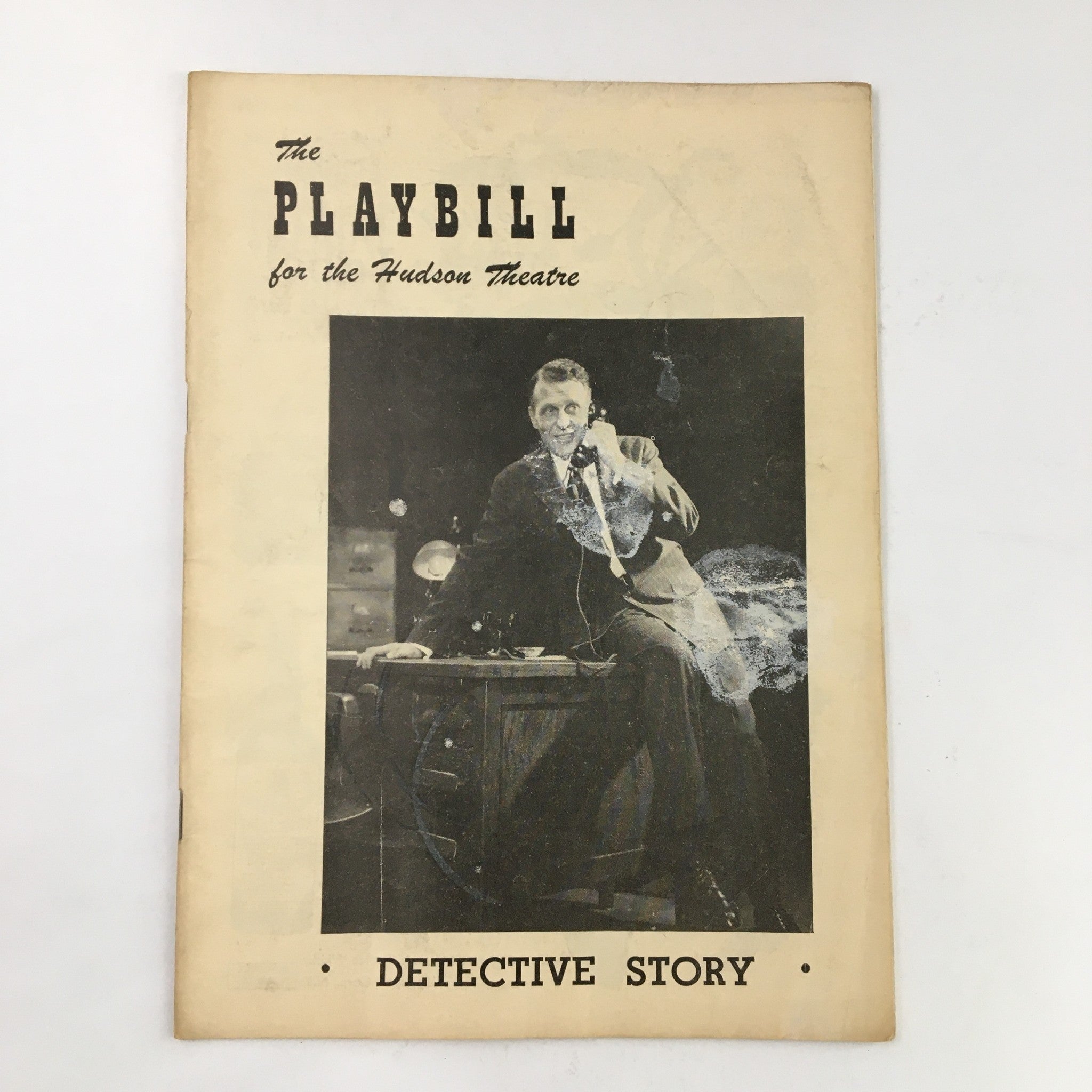 1949 Playbill Hudson Theatre Present Detective Story by Sidney Kingsley