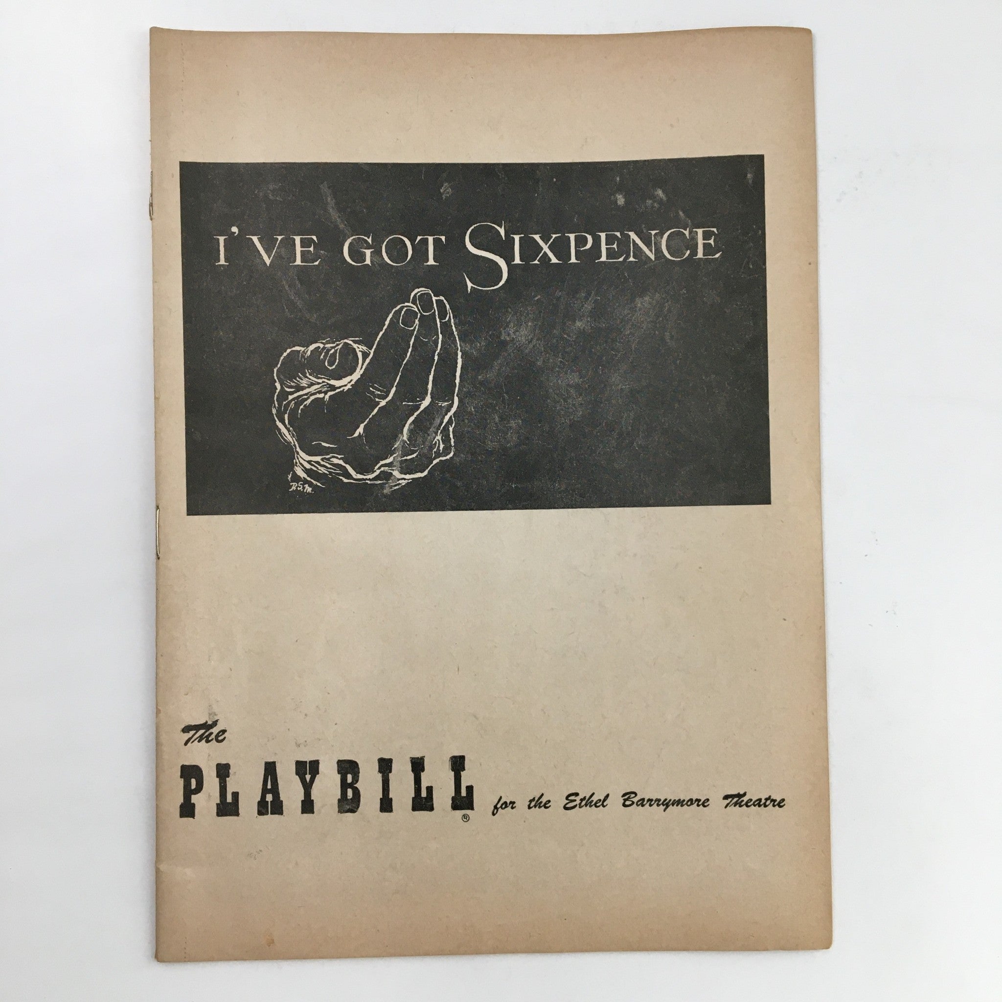 1952 Playbill Ethel Barrymore Theatre Present Edmond O'Brien I've Got Sixpence