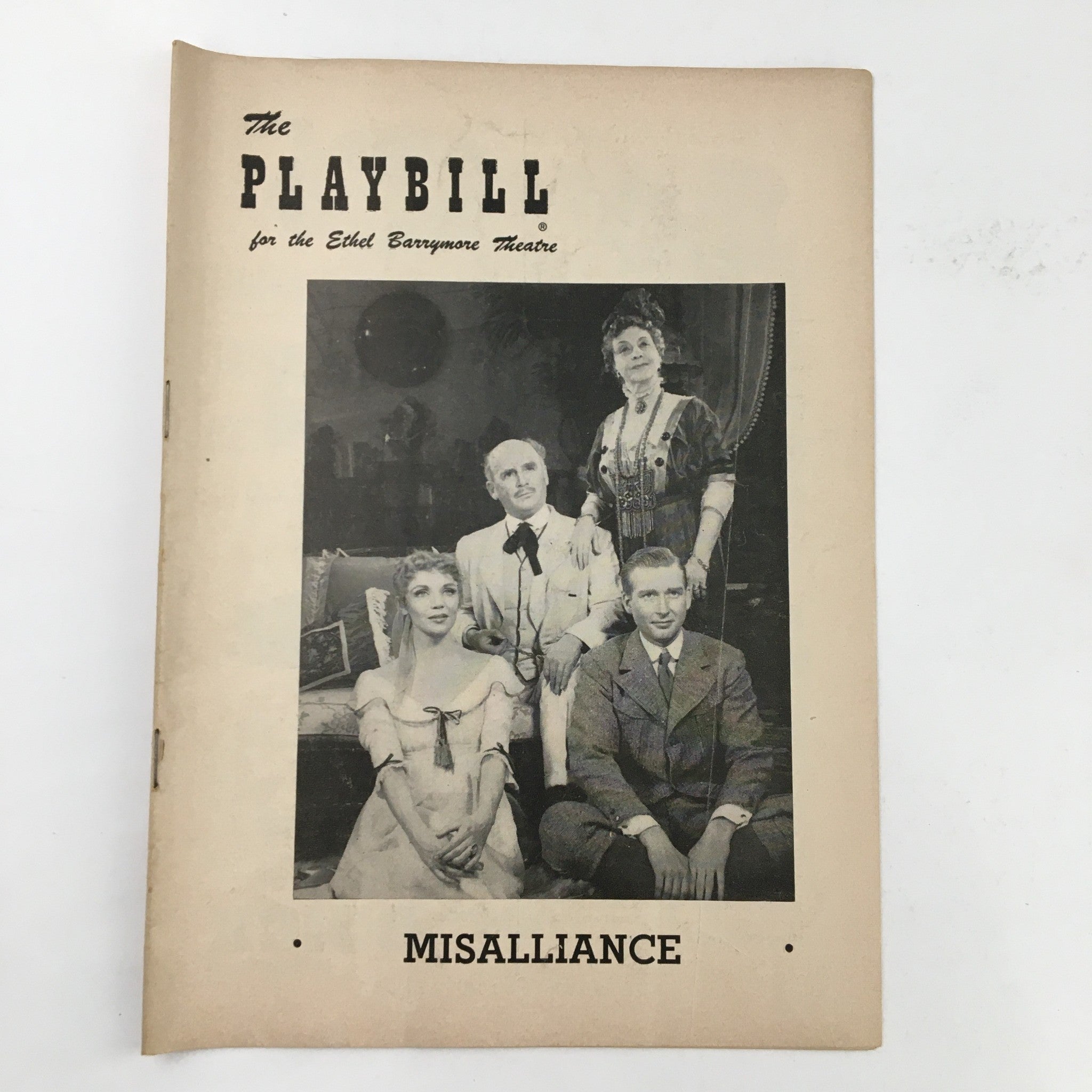 1953 Playbill Ethel Barrymore Theatre Bernard Shaw Misalliance by Cyril Ritchard