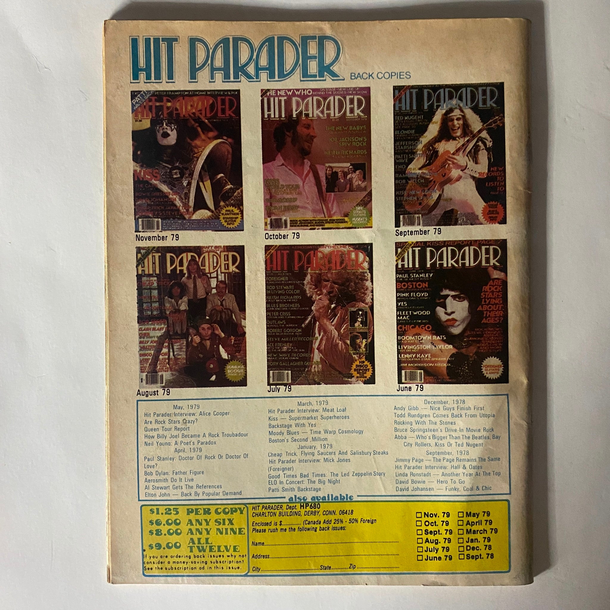 VTG Hit Parader Magazine June 1980 Tom Petty and Freddie Mercury w Centerfold